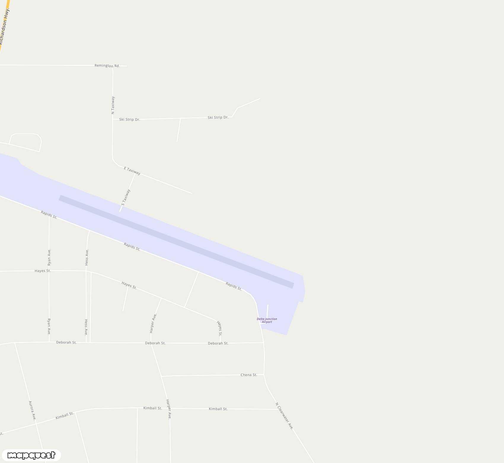 Carte de <span>Aérodrome de </span>Delta Junction<span>(DJN)</span>