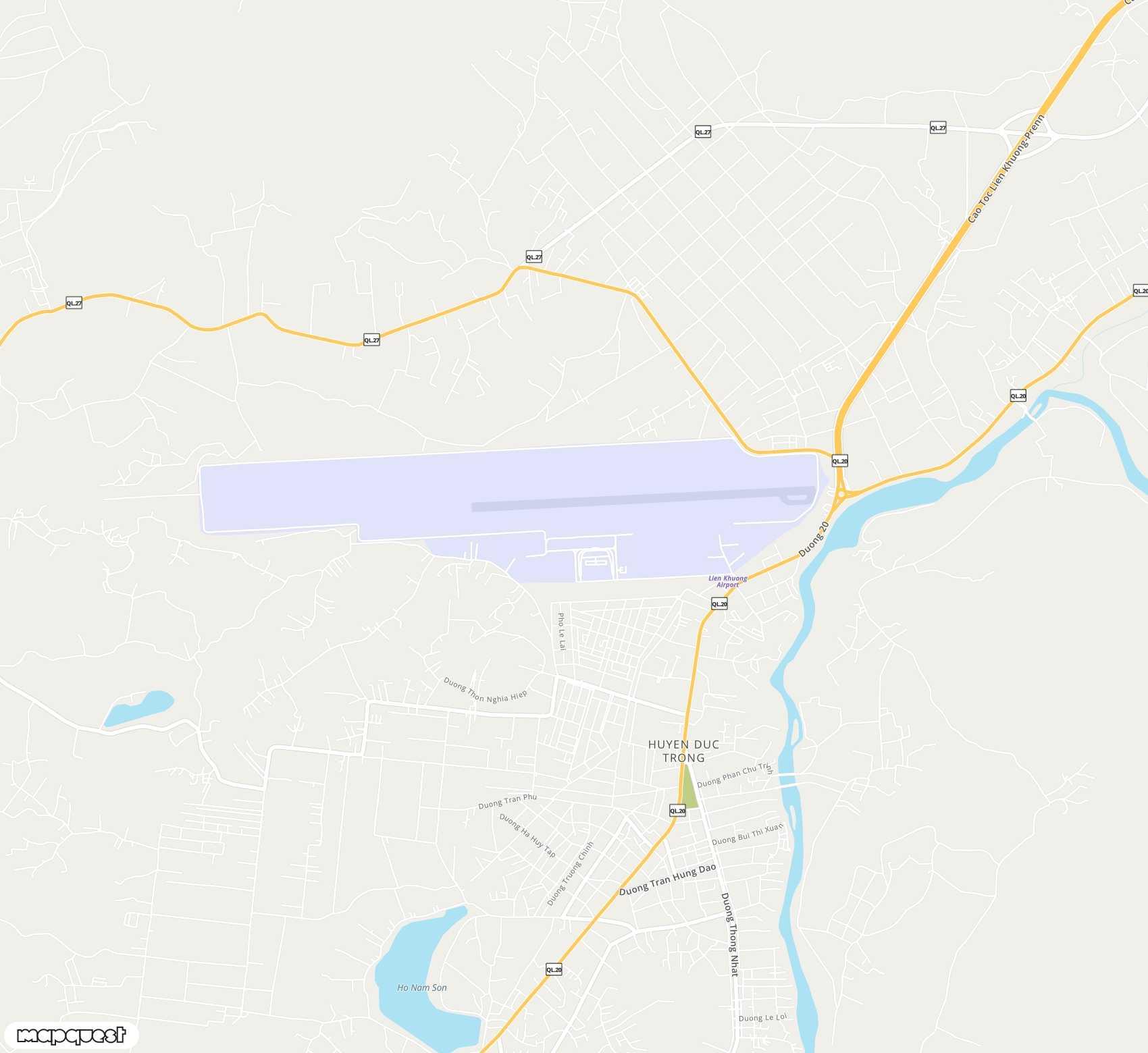 Carte de Lien Khuong <span>airport (DLI)</span>