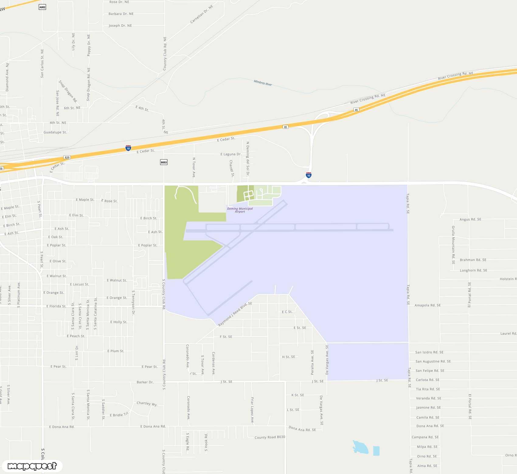 Carte de Deming Municipal <span>airport (DMN)</span>