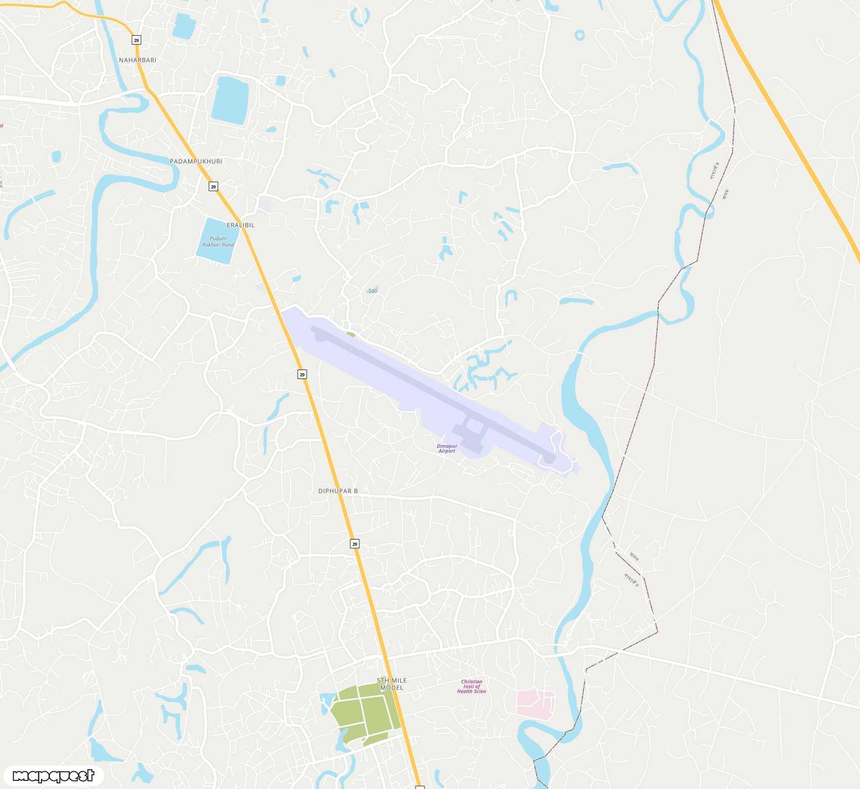 Carte de Dimapur <span>airport (DMU)</span>
