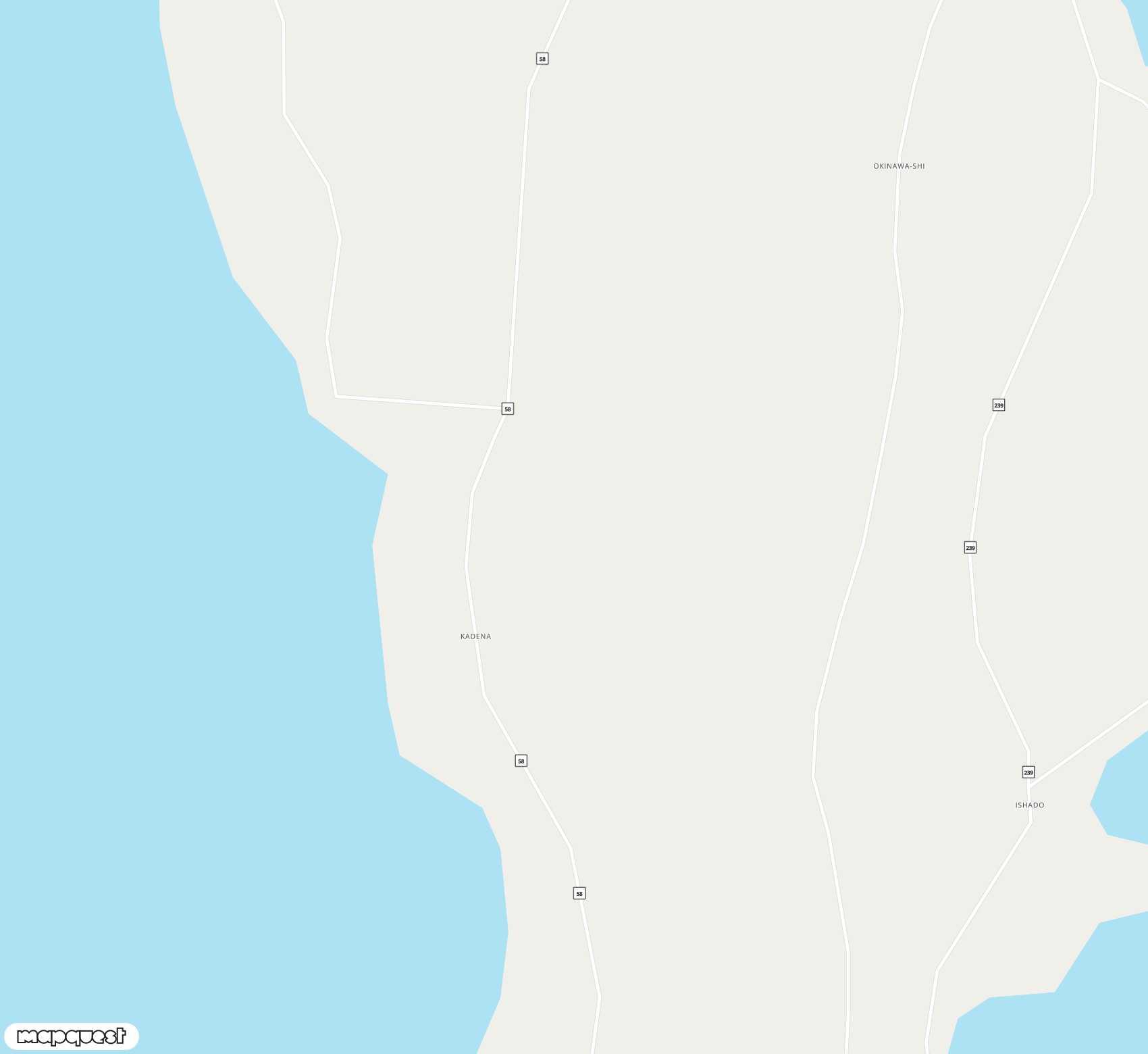 Carte de Kadena Air Base <span>international airport (DNA)</span>