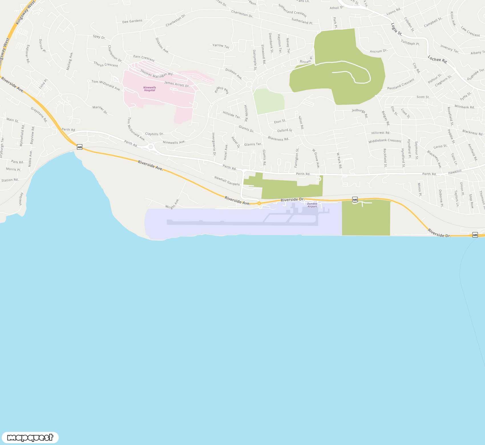 Carte de Dundee <span>airport (DND)</span>