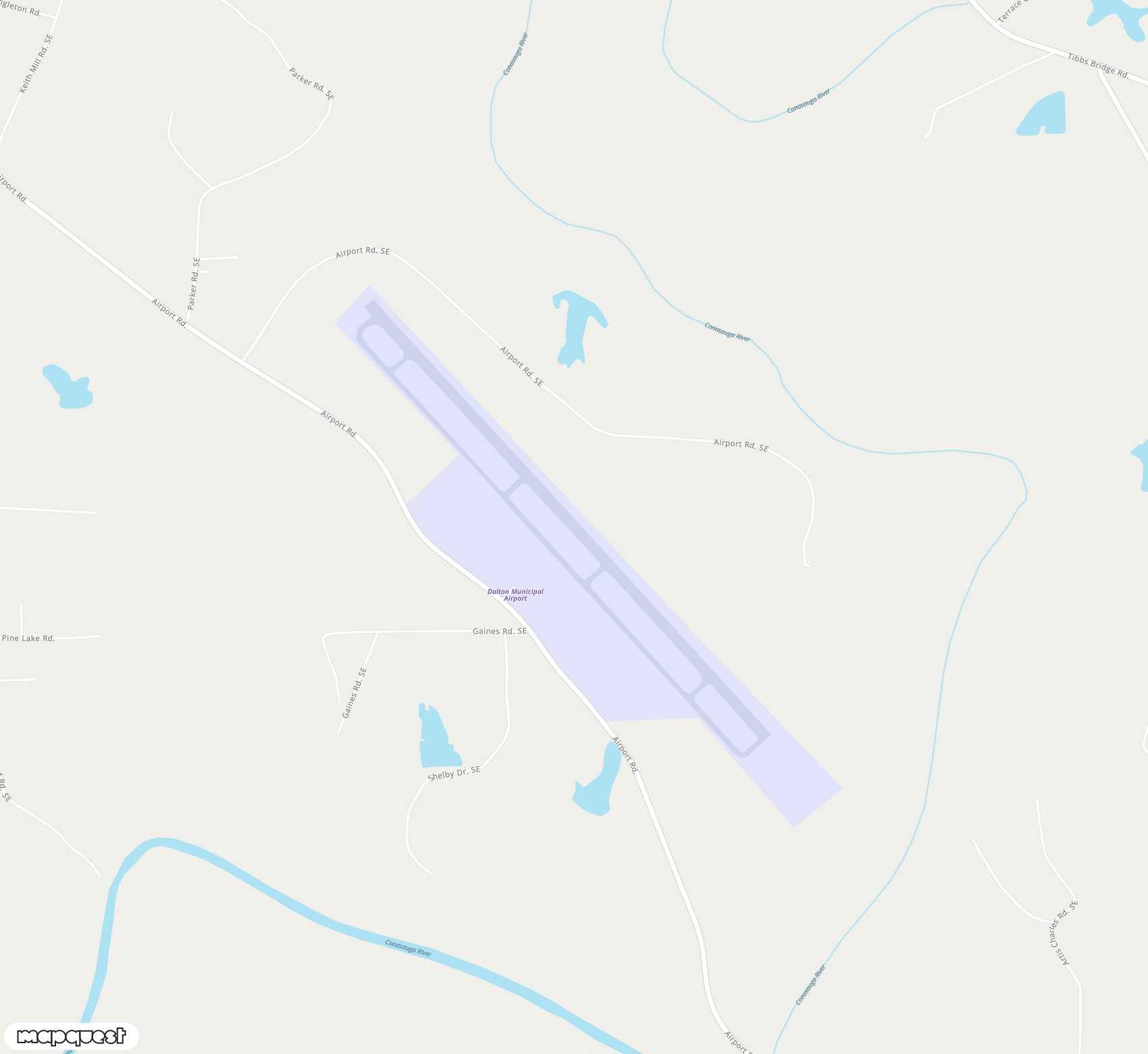 Carte de <span>Aérodrome de </span>Dalton Municipal<span>(DNN)</span>