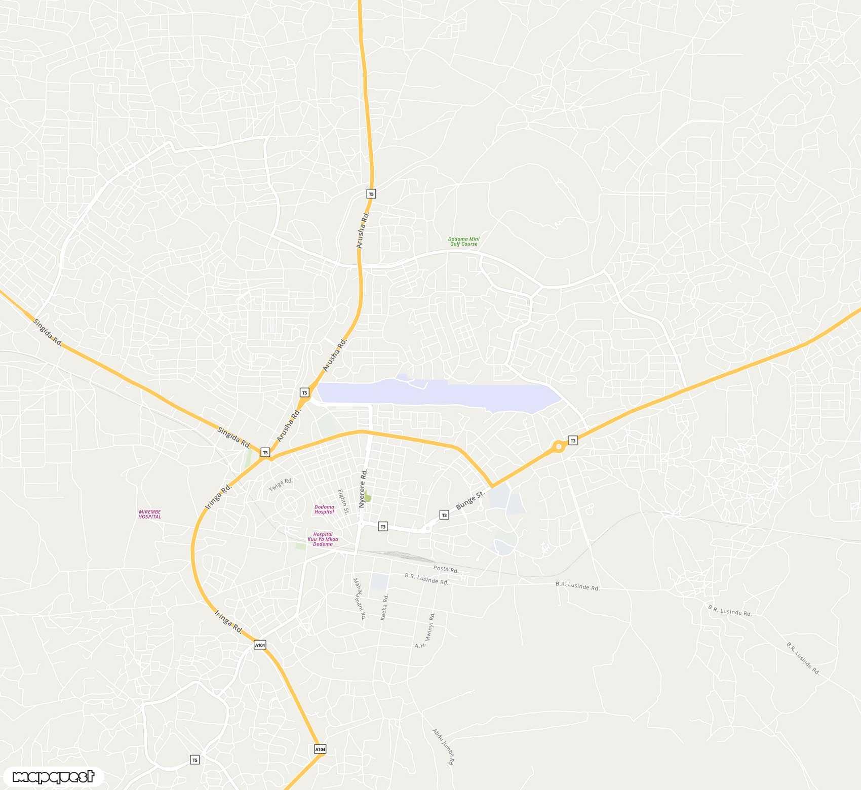Carte de <span>Aéroport de </span>Dodoma<span>(DOD)</span>