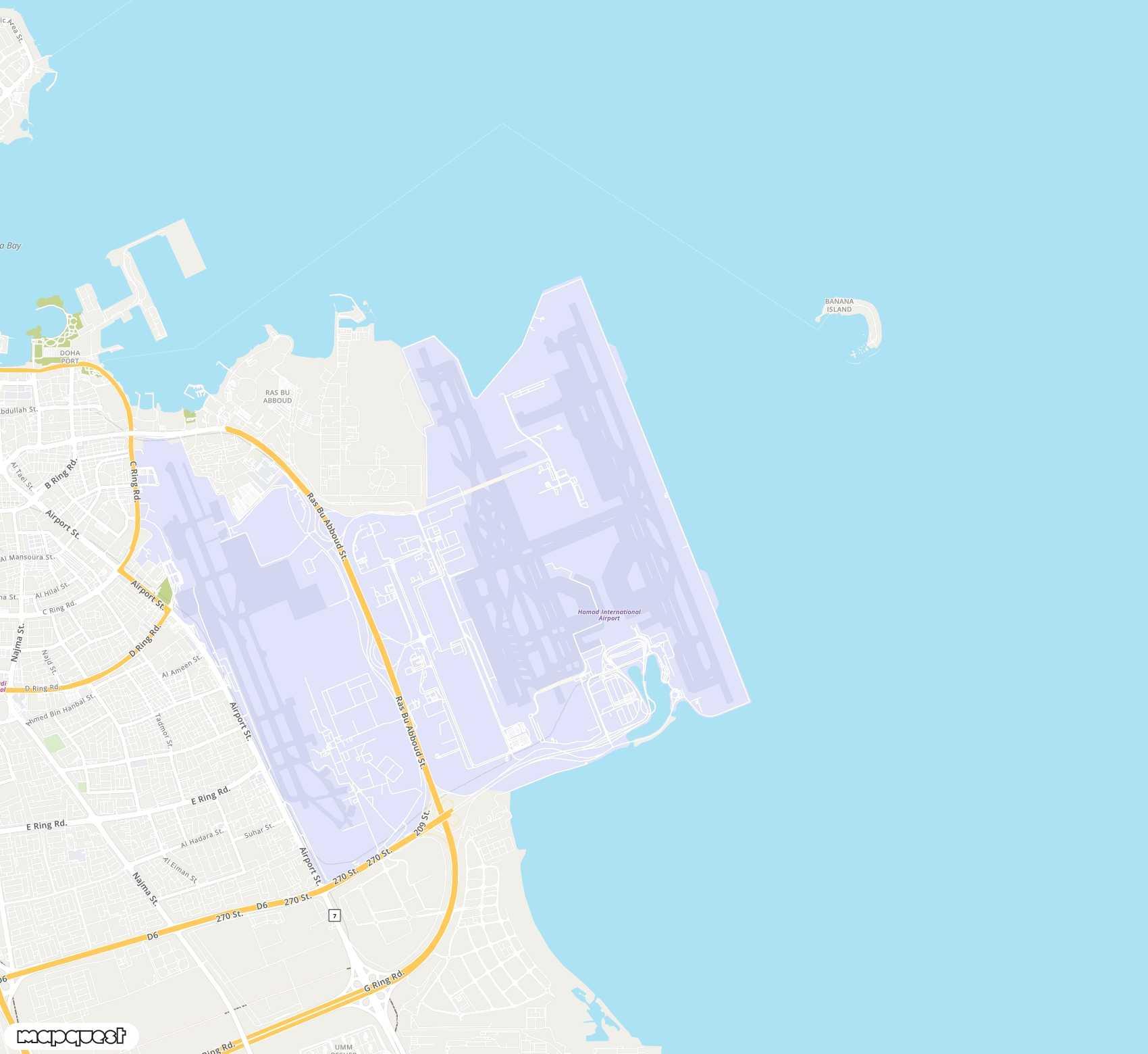 Carte de Hamad <span>international airport (DOH)</span>