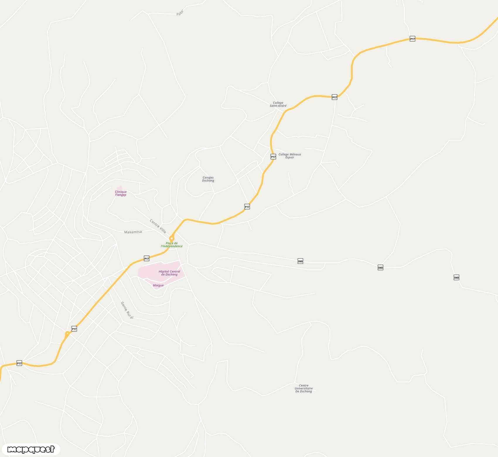 Carte de Dschang <span>airfield (DSC)</span>