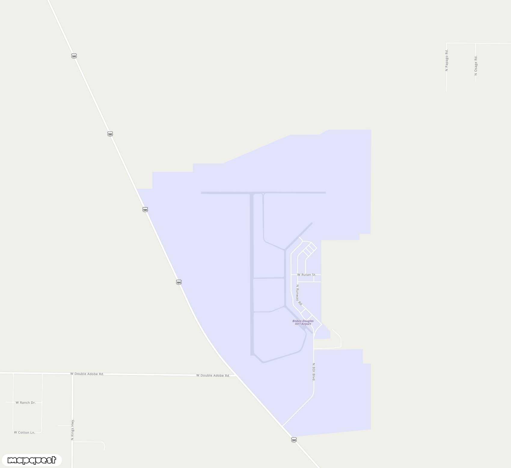 Carte de <span>Aéroport de </span>Bisbee Douglas<span>(DUG)</span>