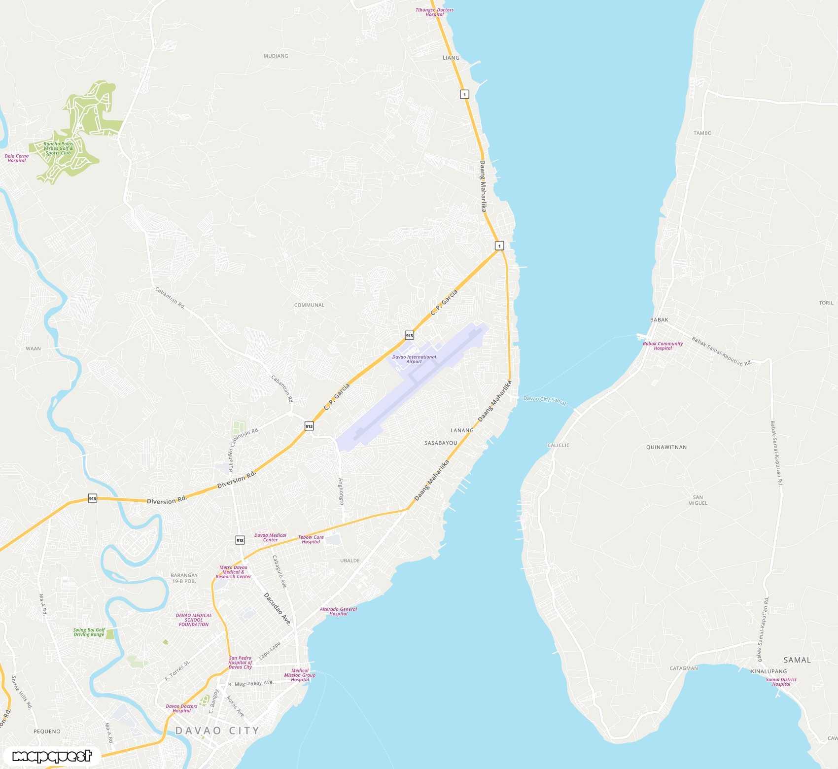 Carte de Francisco Bangoy <span>international airport (DVO)</span>