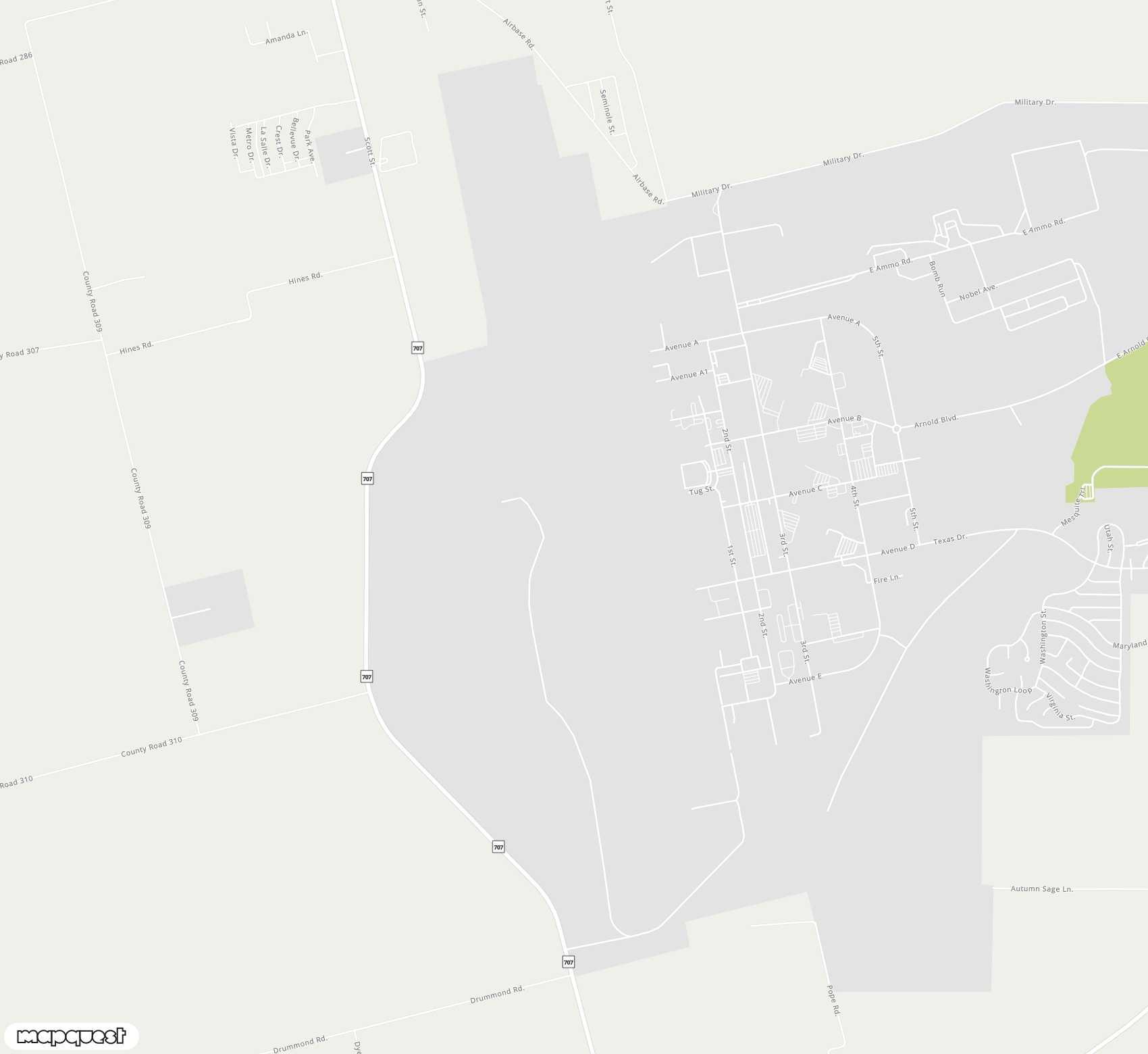 Carte de <span>Aéroport de </span>Dyess Air Force Base<span>(DYS)</span>