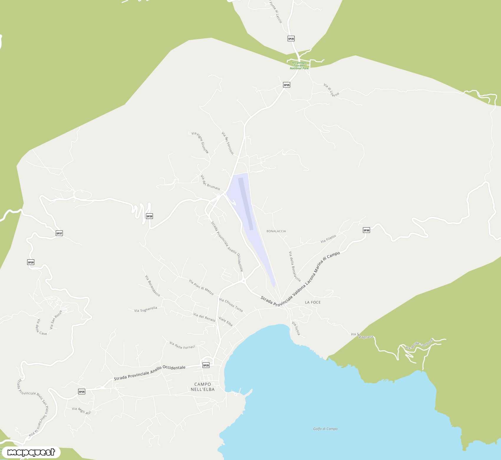 Carte de Marina Di Campo <span>airport (EBA)</span>