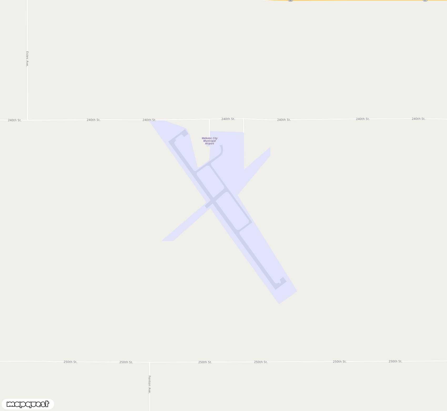 Carte de <span>Aérodrome de </span>Webster City Municipal<span>(EBS)</span>