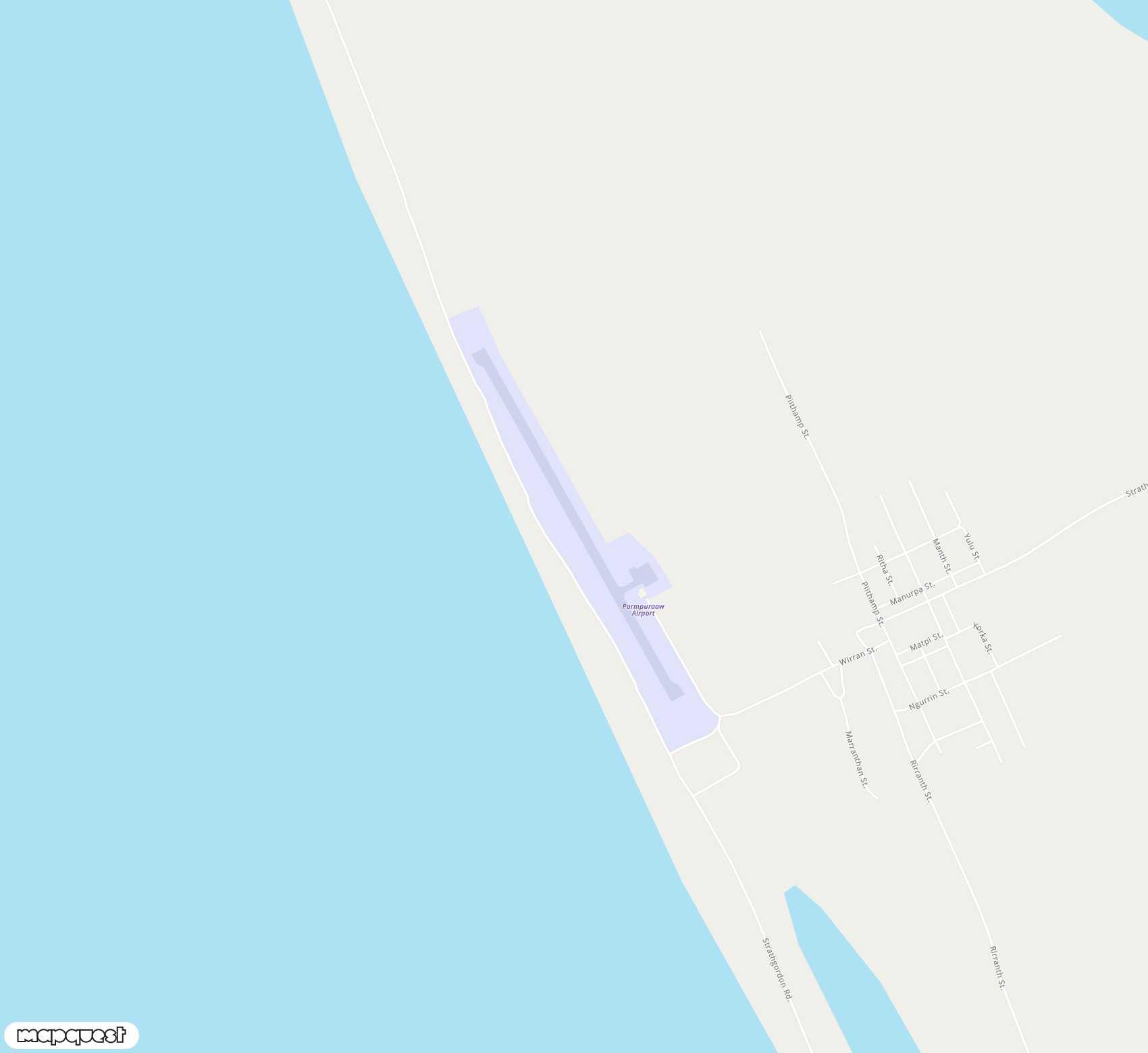 Carte de <span>Aérodrome de </span>Pormpuraaw<span>(EDR)</span>