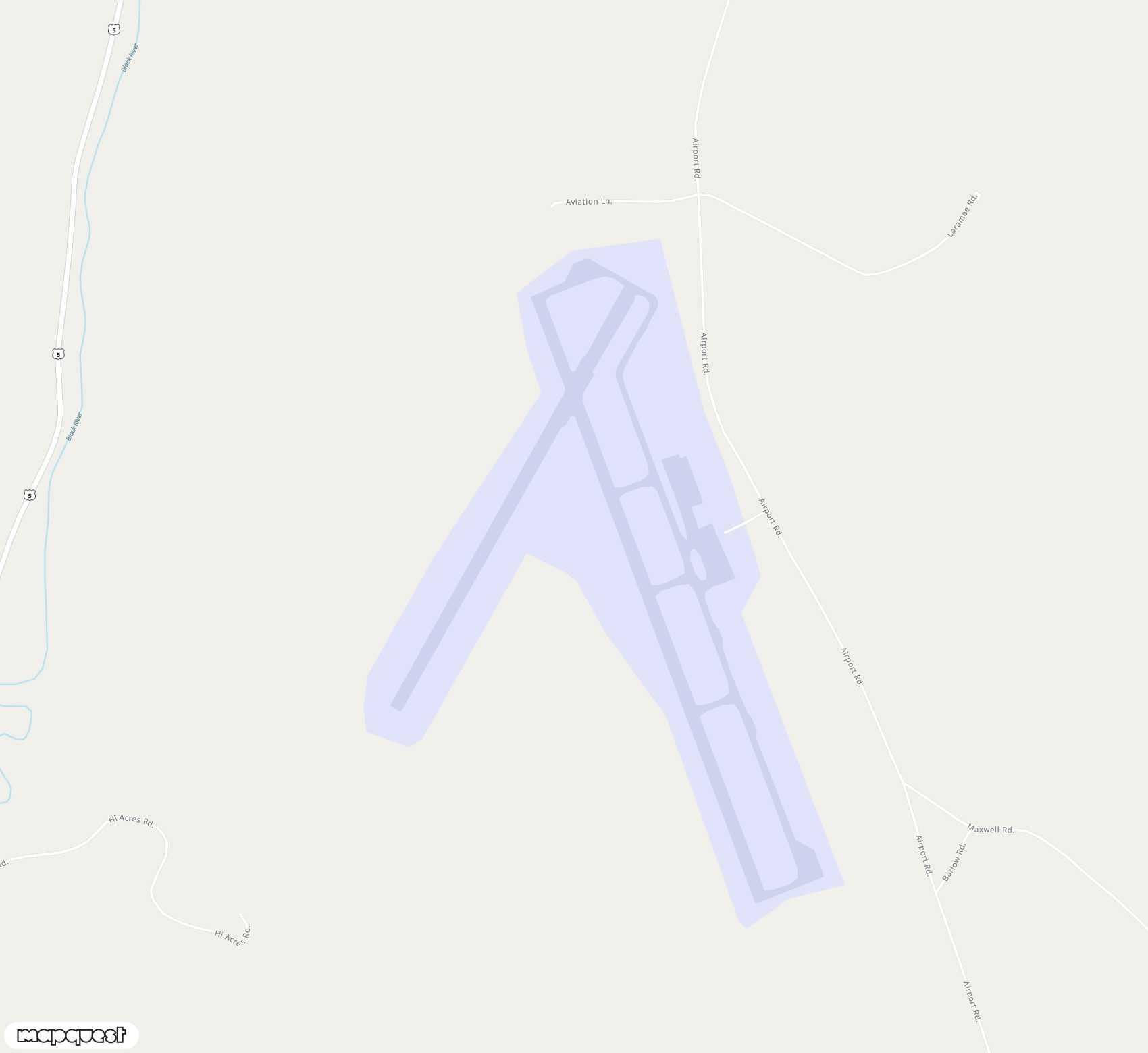 Carte de <span>Aérodrome de </span>Northeast Kingdom<span>(EFK)</span>