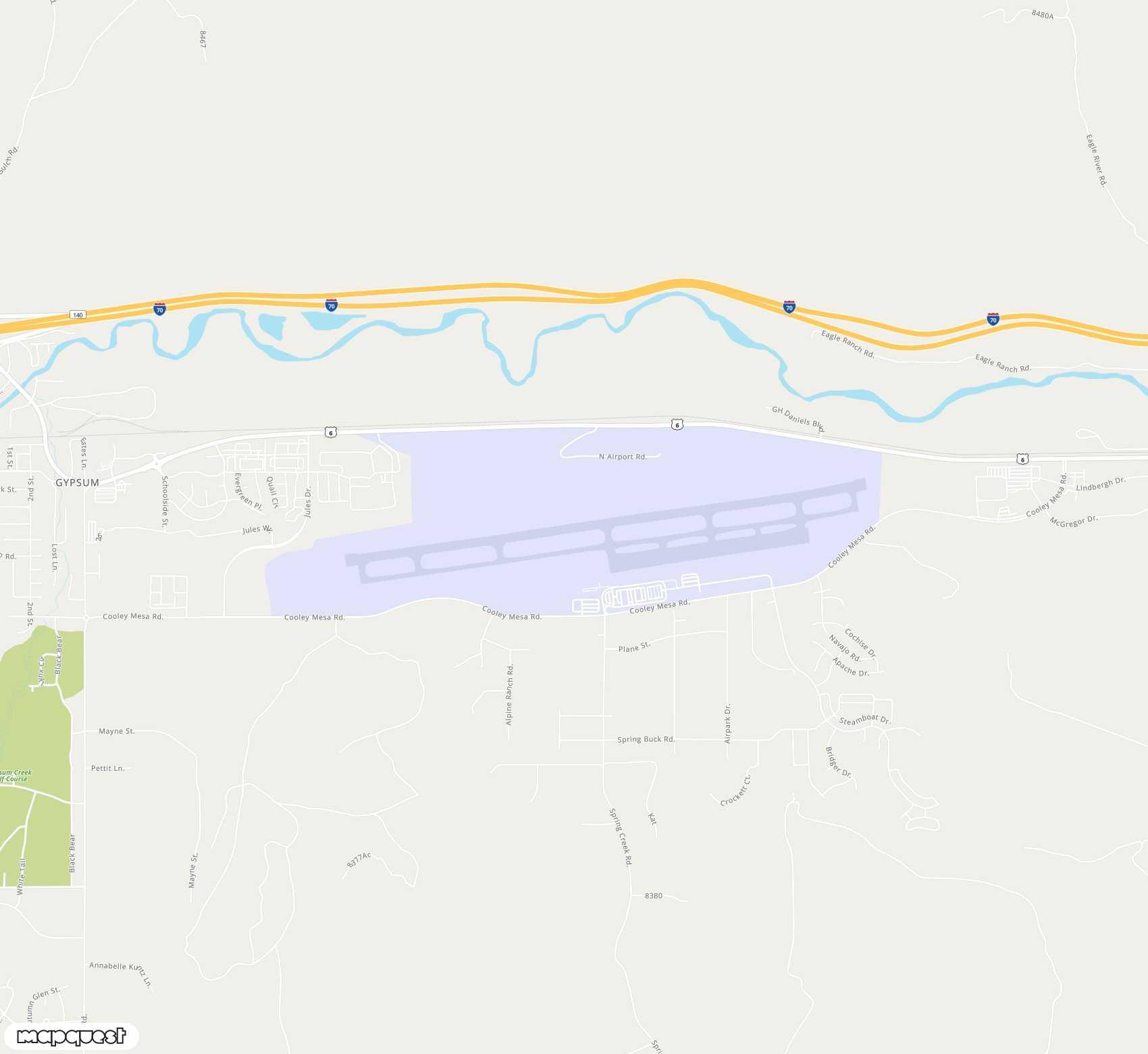 Carte de Eagle County Regional <span>airport (EGE)</span>