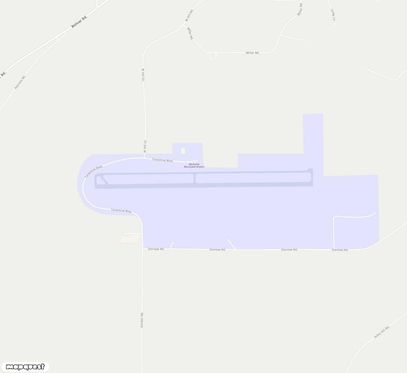 Carte de <span>Aérodrome de </span>Wellsville Municipal Arpt,Tarantine Field<span>(ELZ)</span>