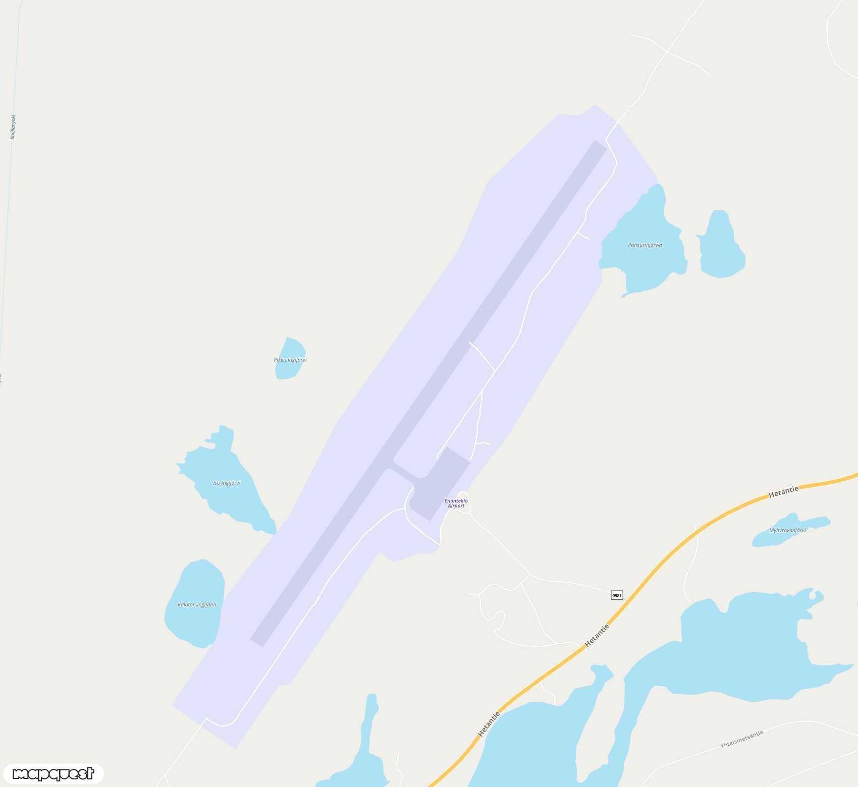 Carte de <span>Aéroport de </span>Enontekio<span>(ENF)</span>