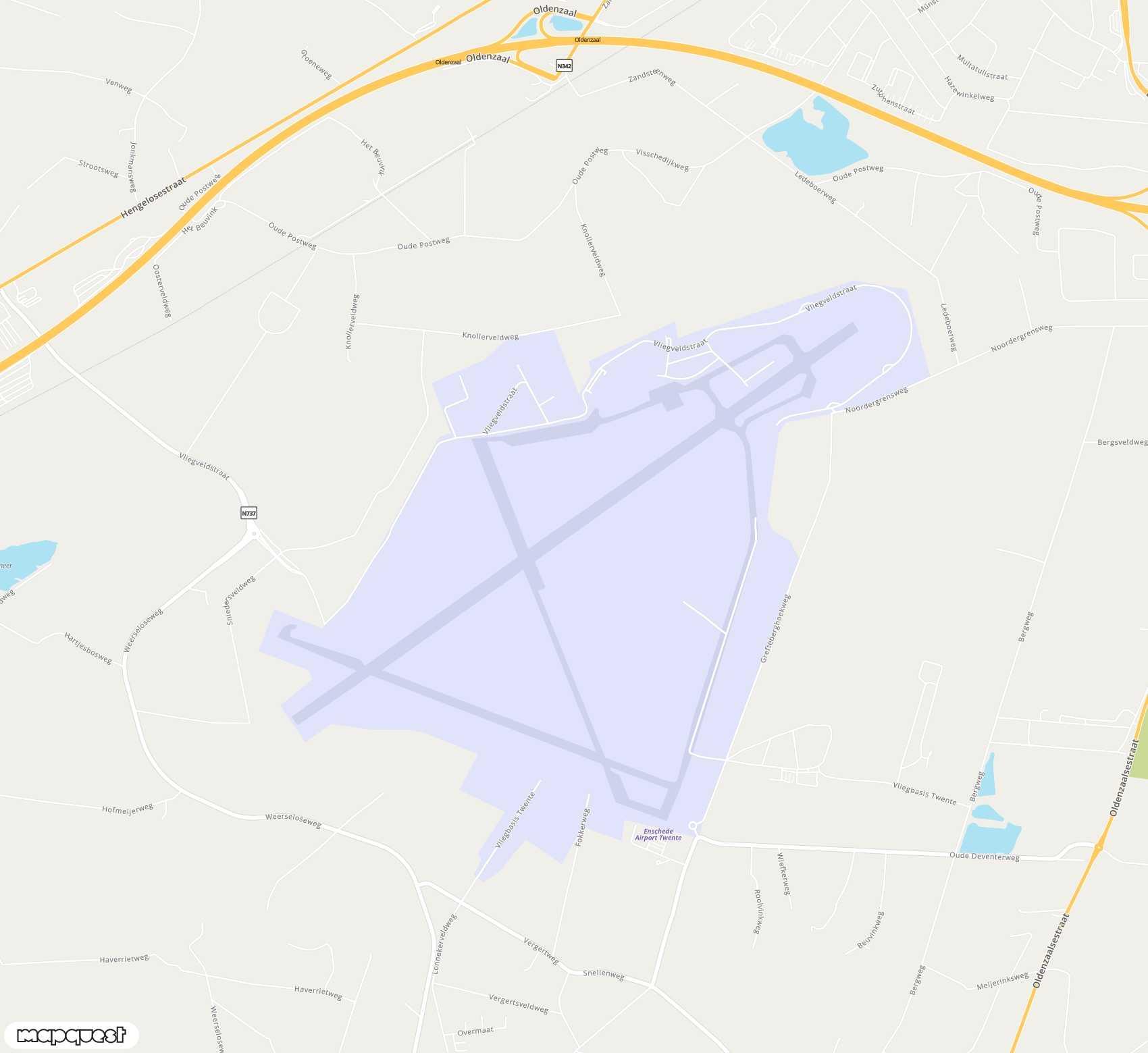 Carte de <span>Aéroport de </span>Twente<span>(ENS)</span>