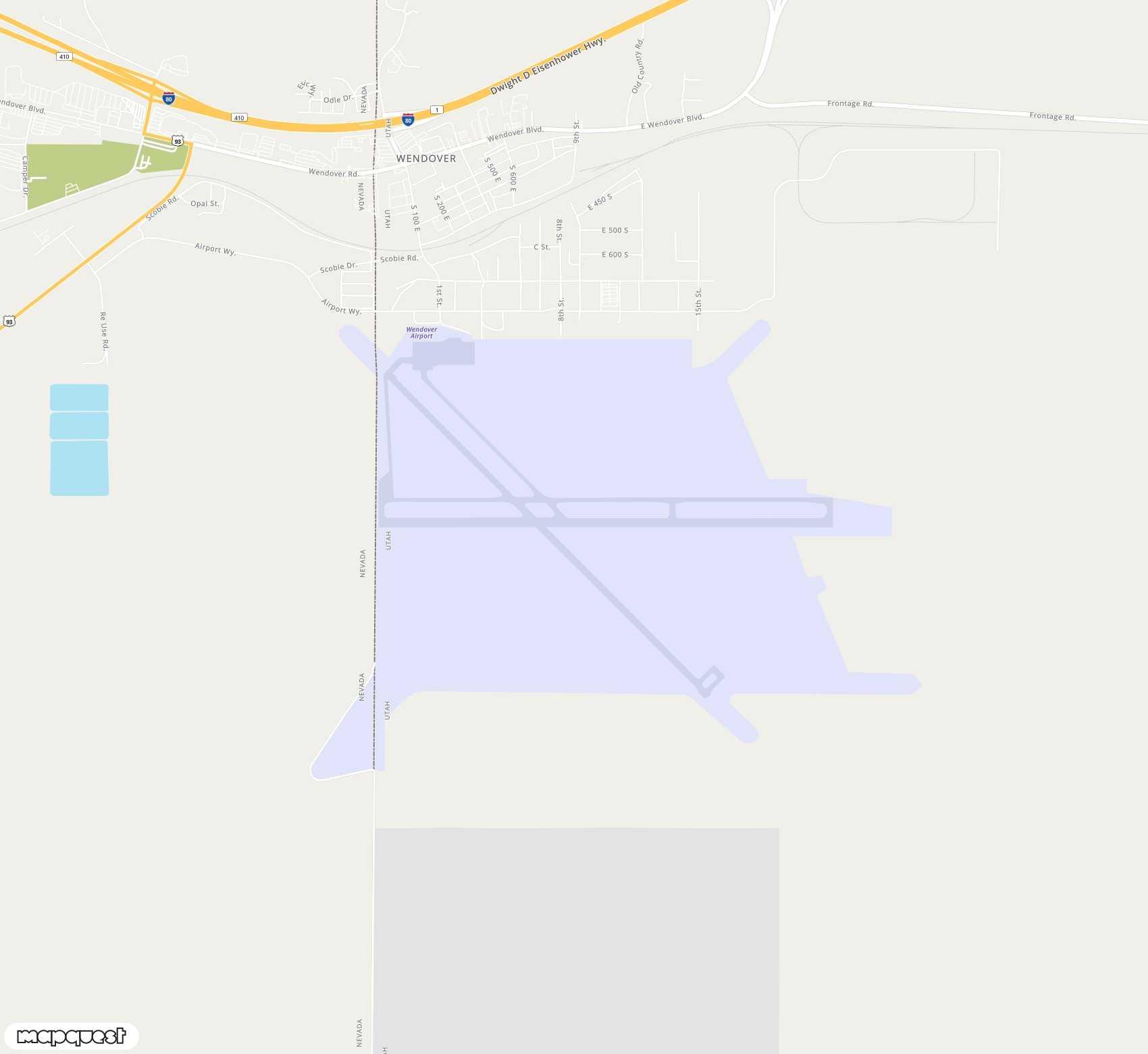 Carte de <span>Aéroport de </span>Wendover<span>(ENV)</span>