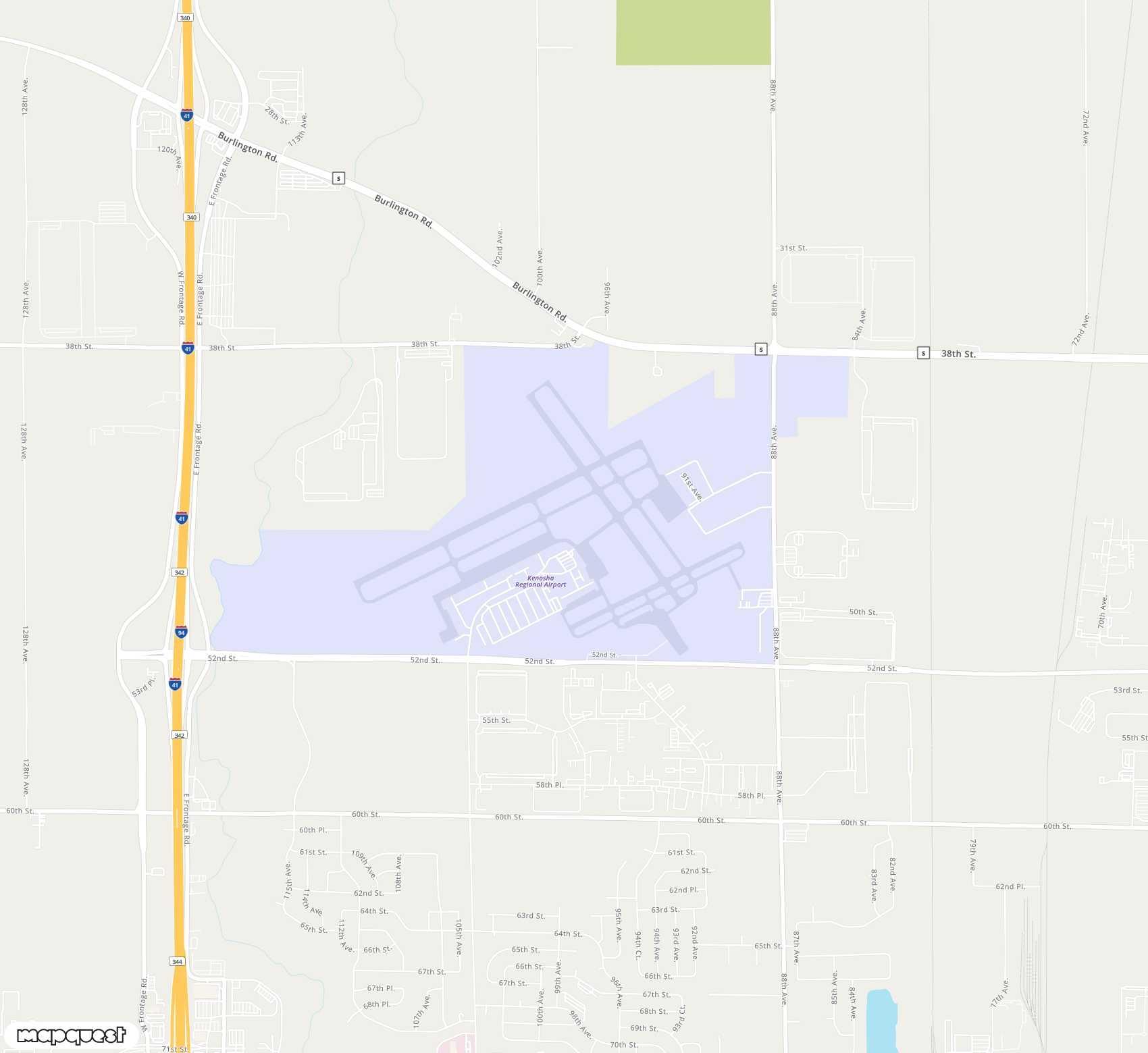 Carte de <span>Aéroport de </span>Kenosha Regional<span>(ENW)</span>