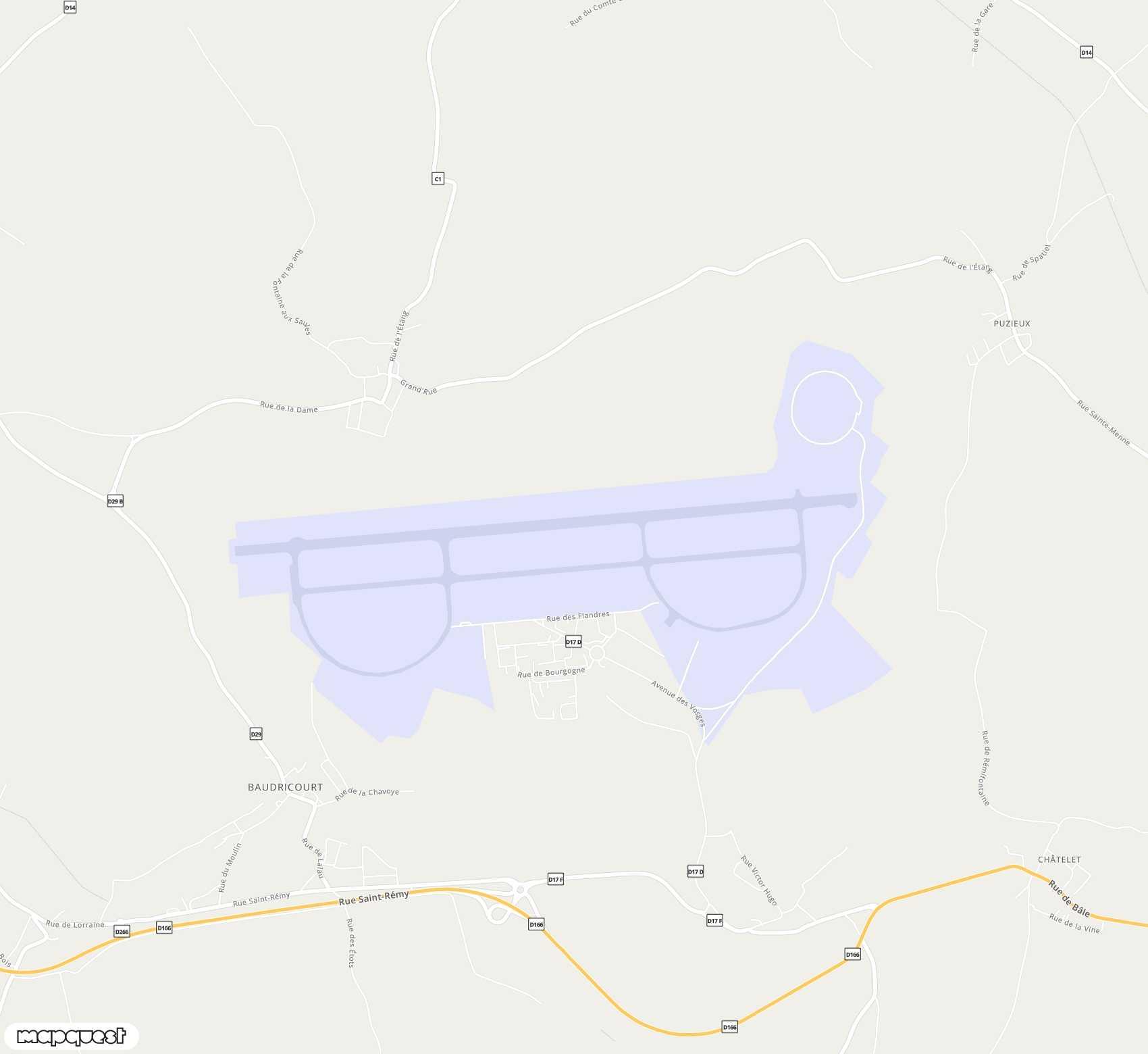 Carte de <span>Aéroport de </span>Épinal-Mirecourt<span>(EPL)</span>