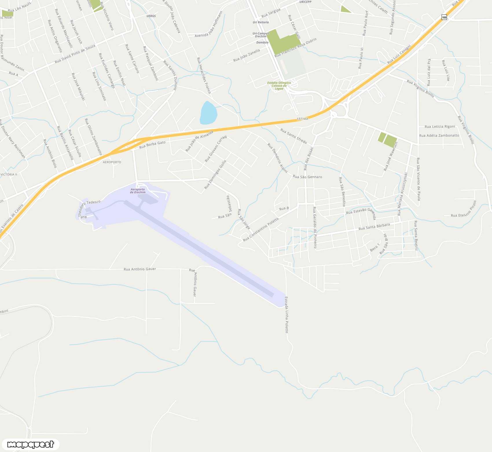 Carte de <span>Aérodrome de </span>Erechim<span>(ERM)</span>