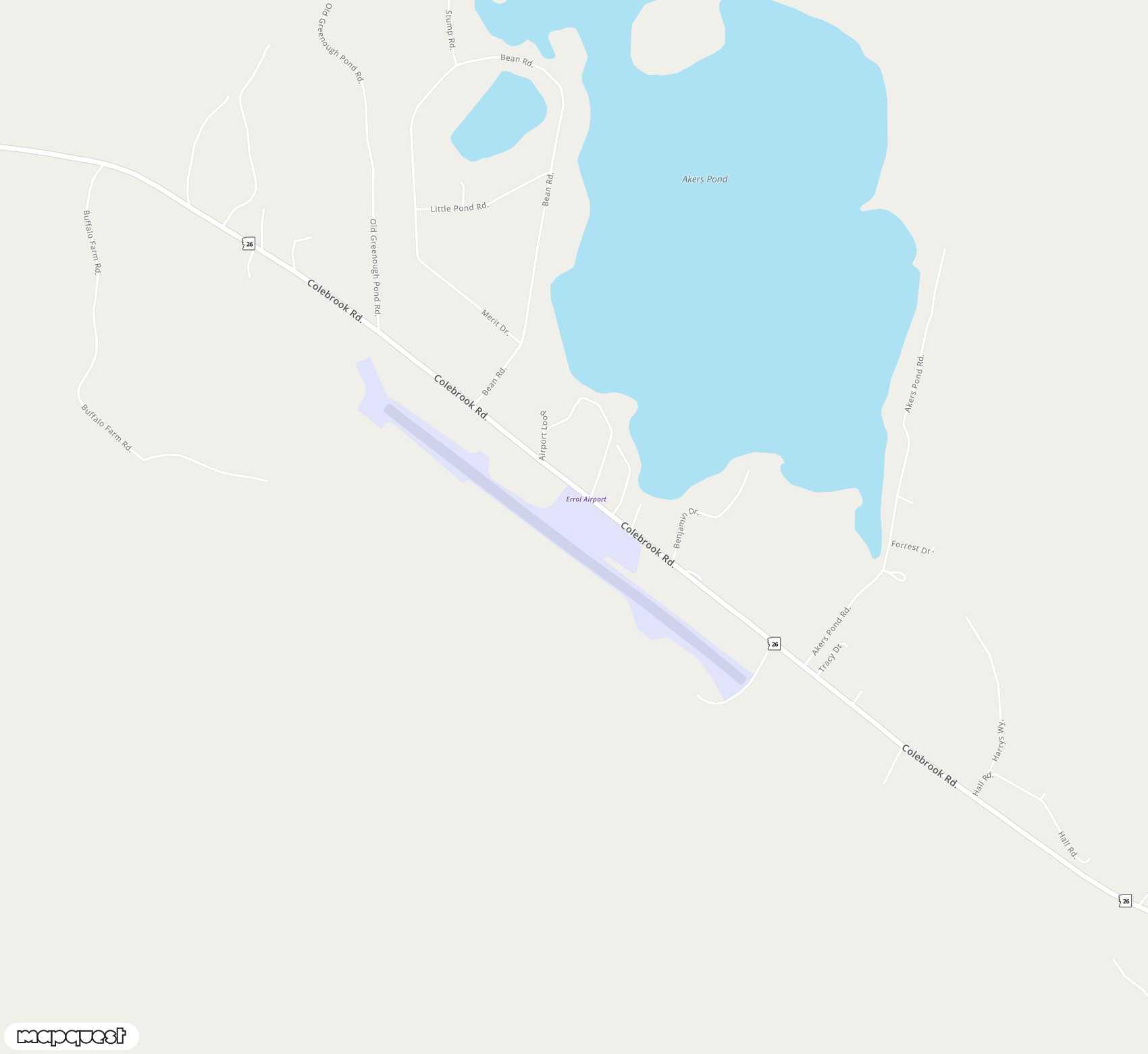 Carte de <span>Aérodrome de </span>Errol<span>(ERR)</span>