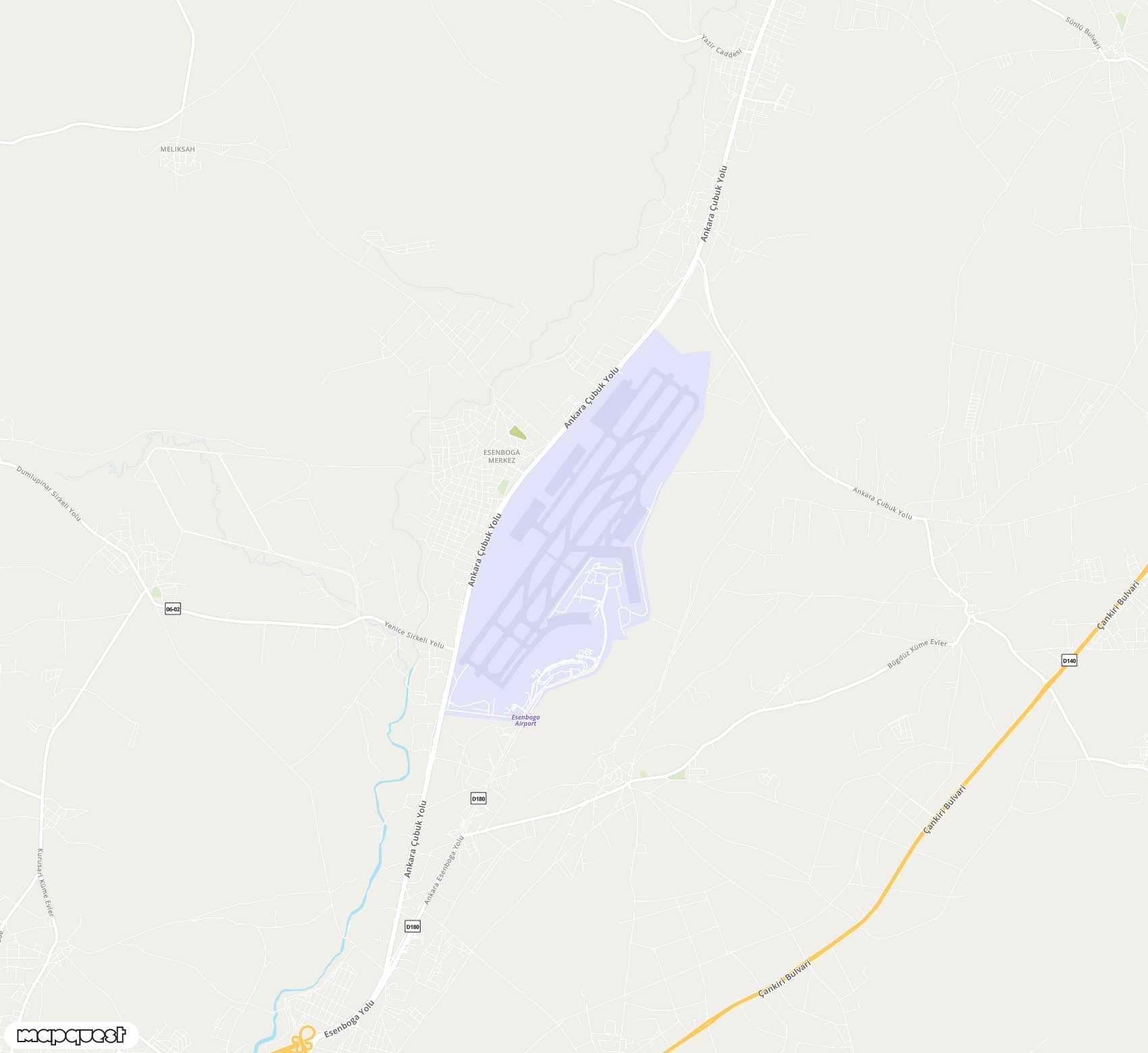 Carte de Esenbo?a <span>international airport (ESB)</span>