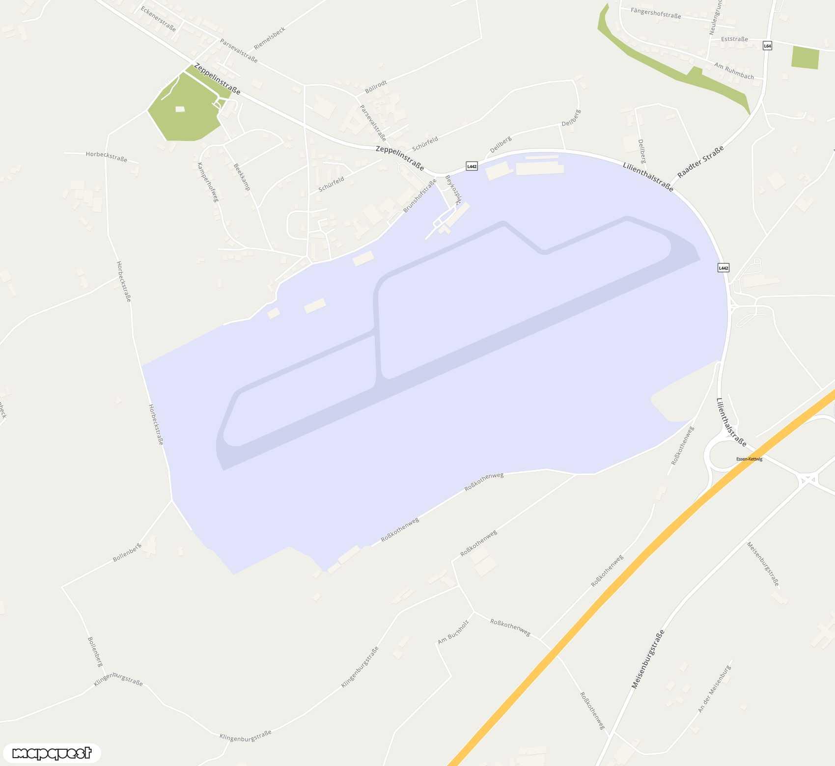 Carte de Essen Mülheim <span>airfield (ESS)</span>