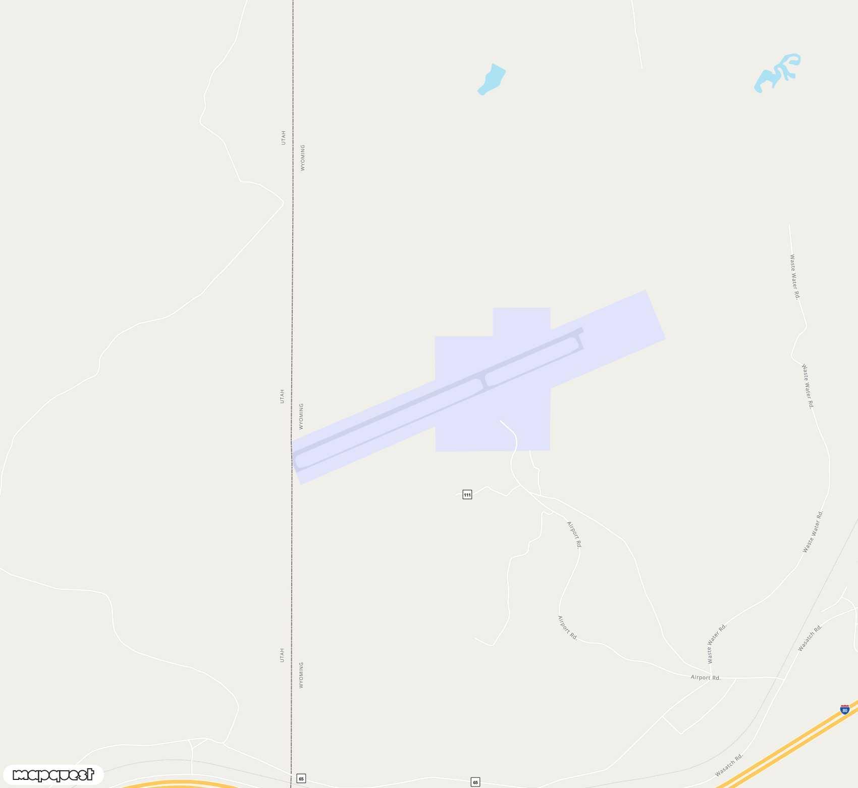 Carte de <span>Aéroport de </span>Evanston-Uinta County-Burns Field<span>(EVW)</span>