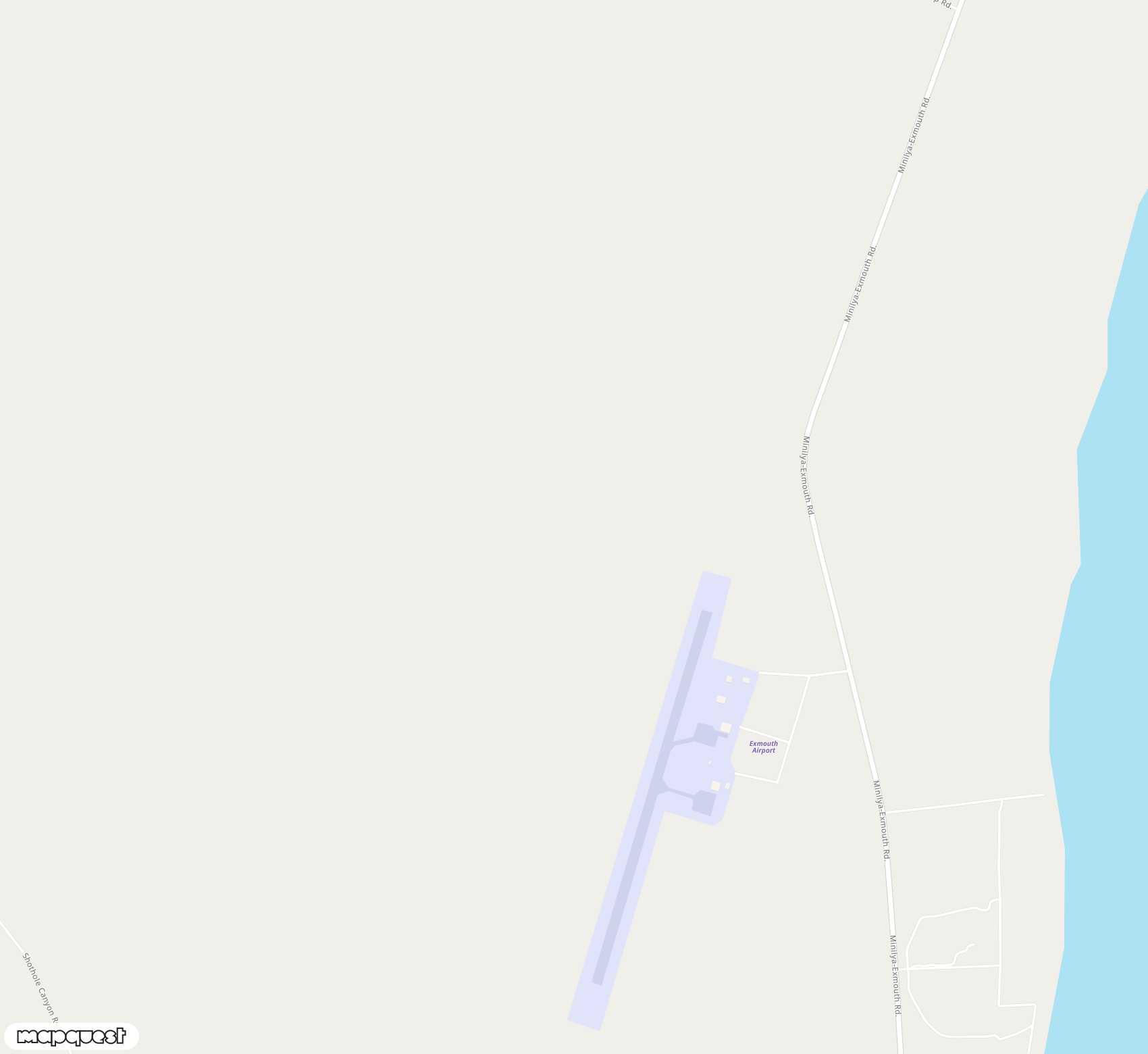 Carte de <span>Aérodrome de </span>Exmouth<span>(EXM)</span>