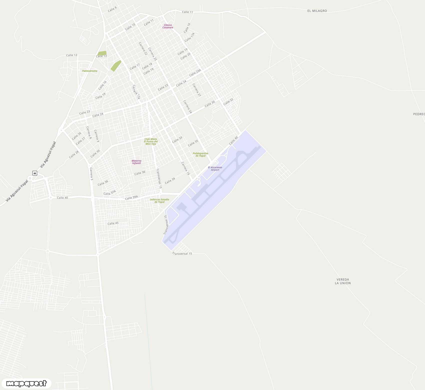 Carte de <span>Aéroport de </span>El Yopal<span>(EYP)</span>