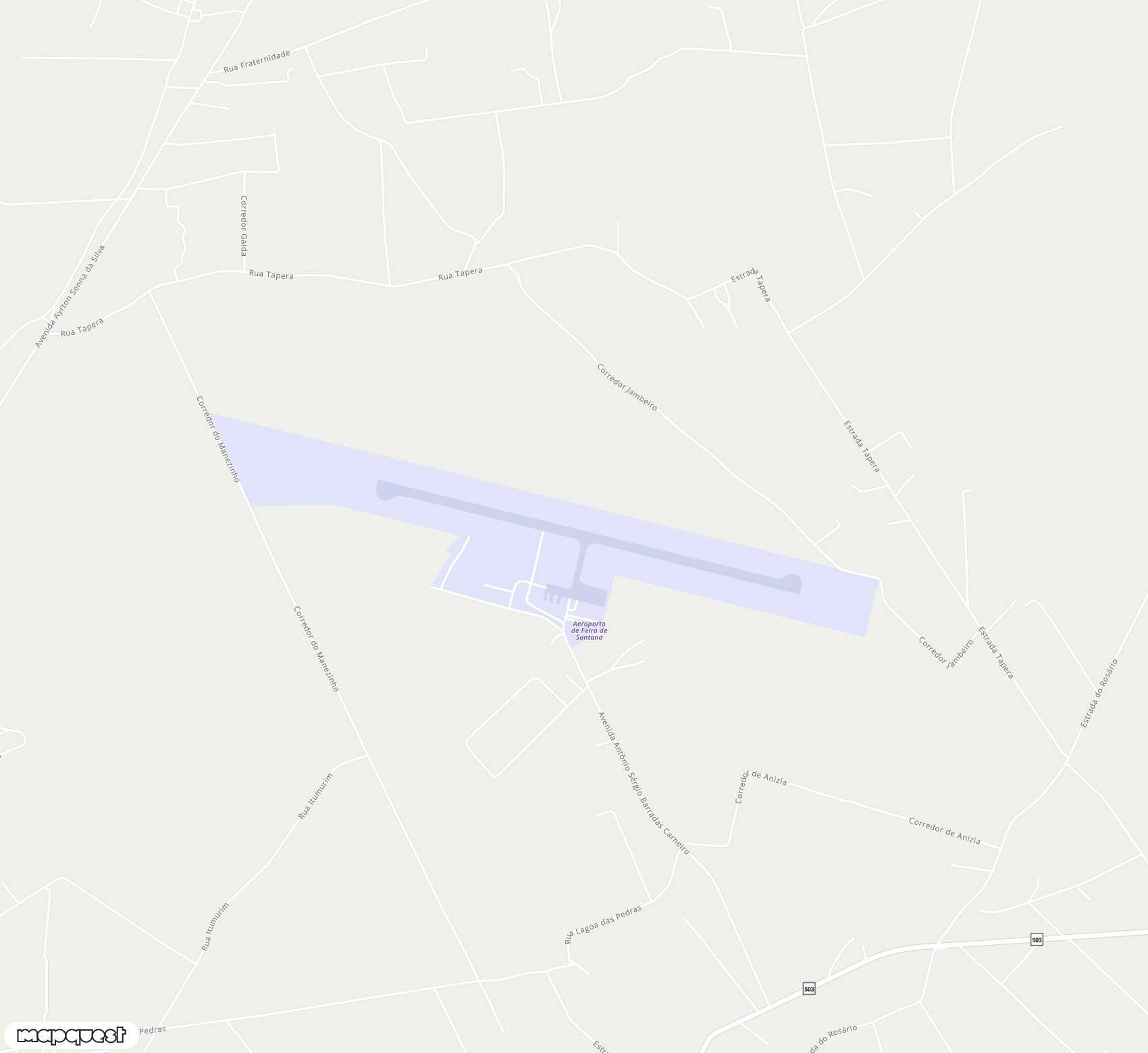 Carte de <span>Aérodrome de </span>João Durval Carneiro<span>(FEC)</span>