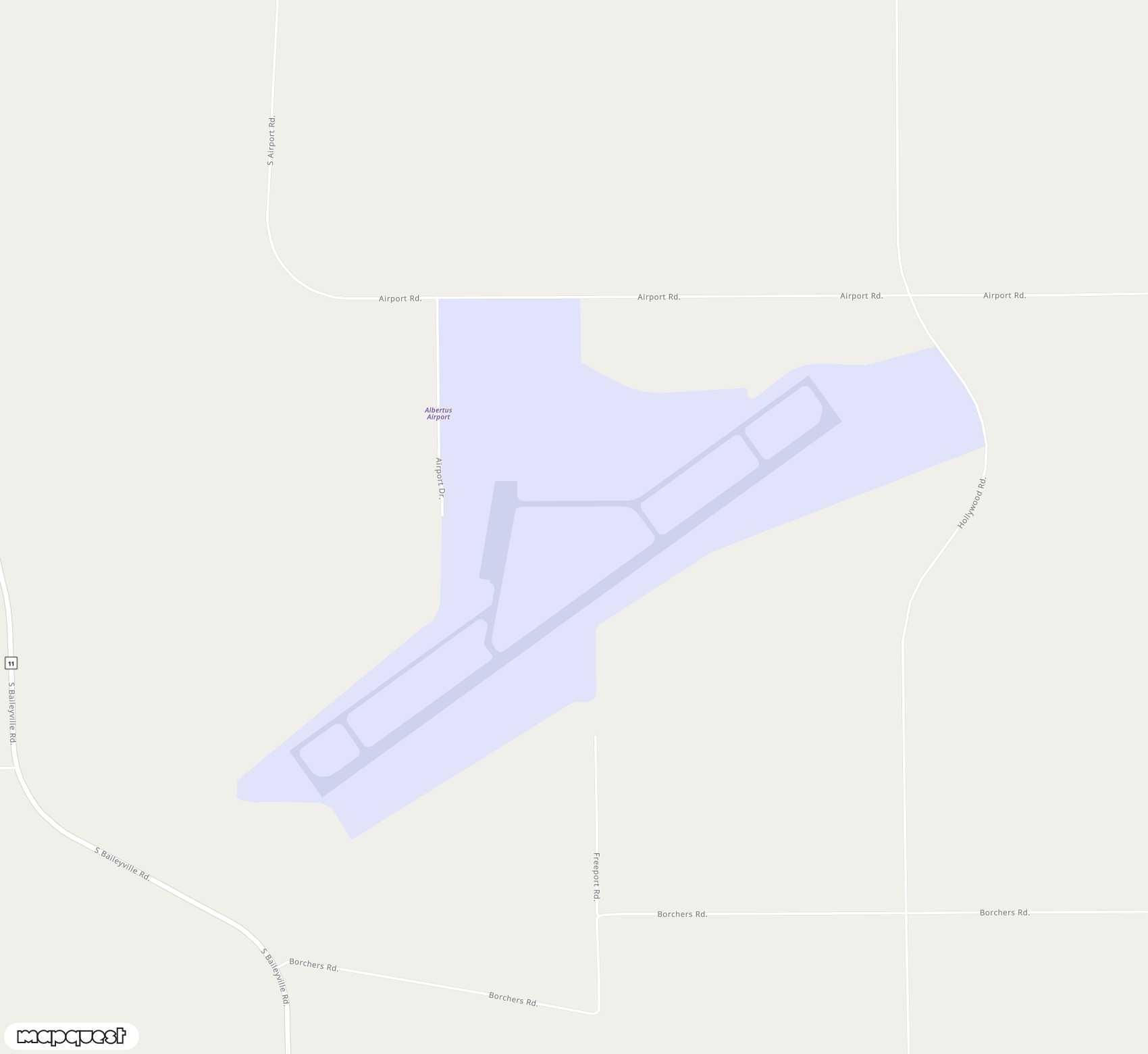 Carte de <span>Aérodrome de </span>Albertus<span>(FEP)</span>