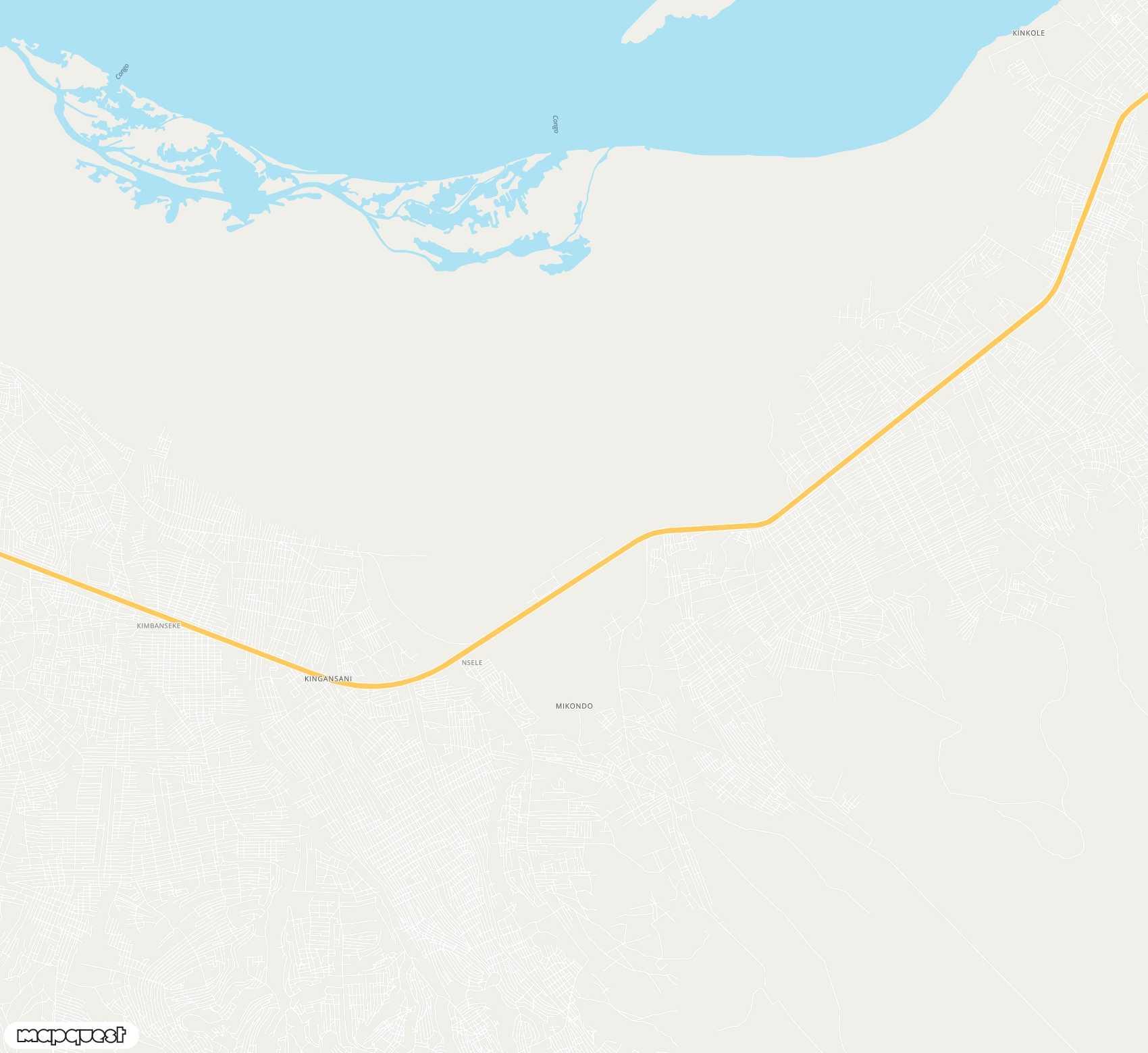 Carte de Ndjili <span>international airport (FIH)</span>