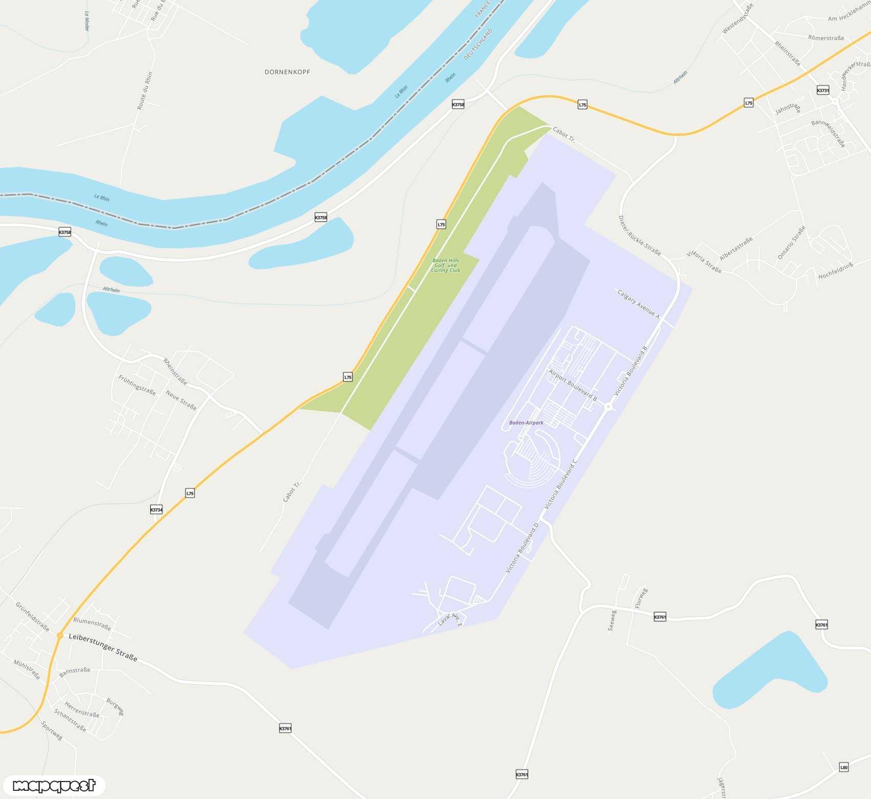 Carte de Karlsruhe Baden-Baden <span>airport (FKB)</span>