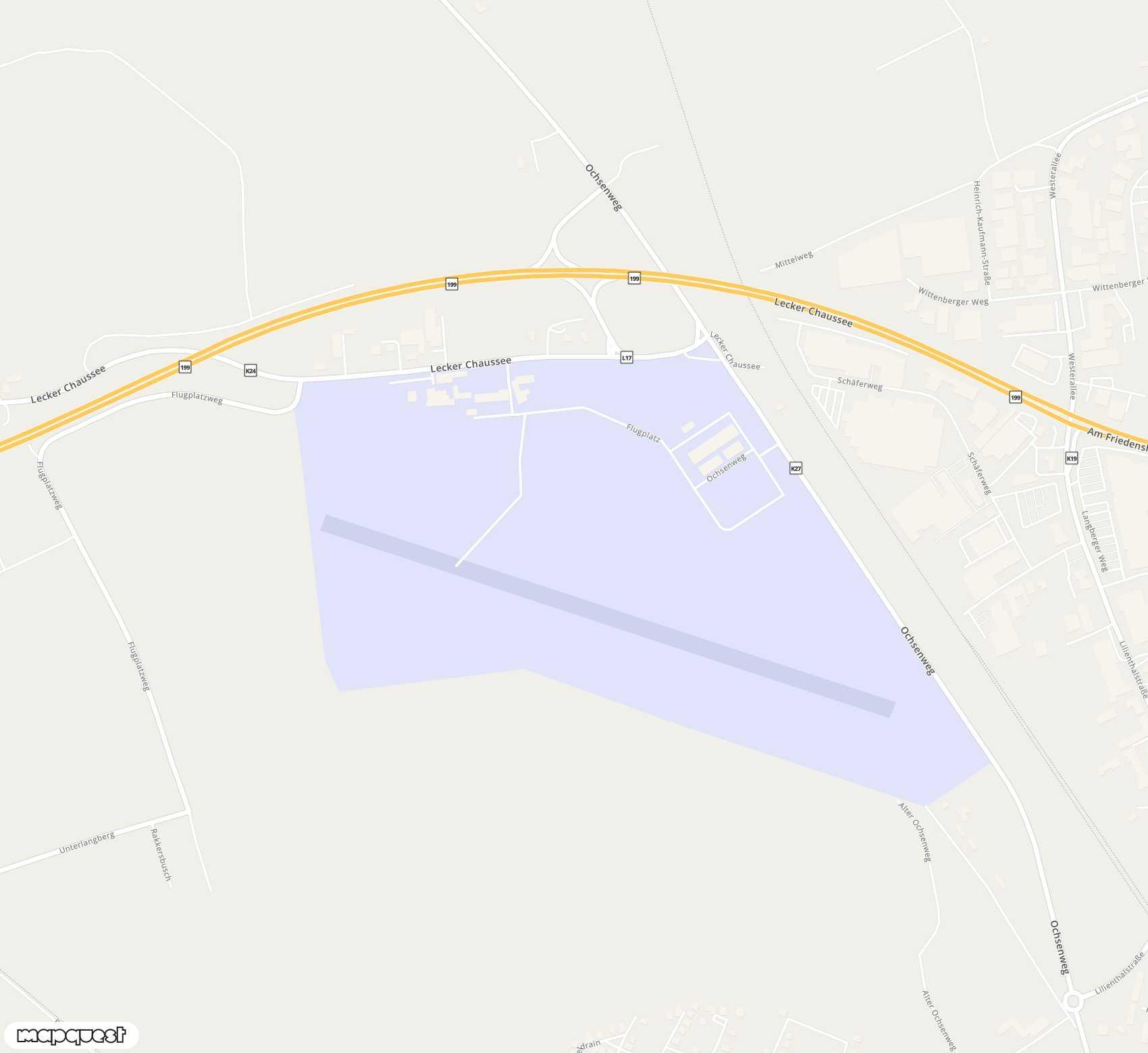 Carte de Flensburg-Schäferhaus <span>airfield (FLF)</span>