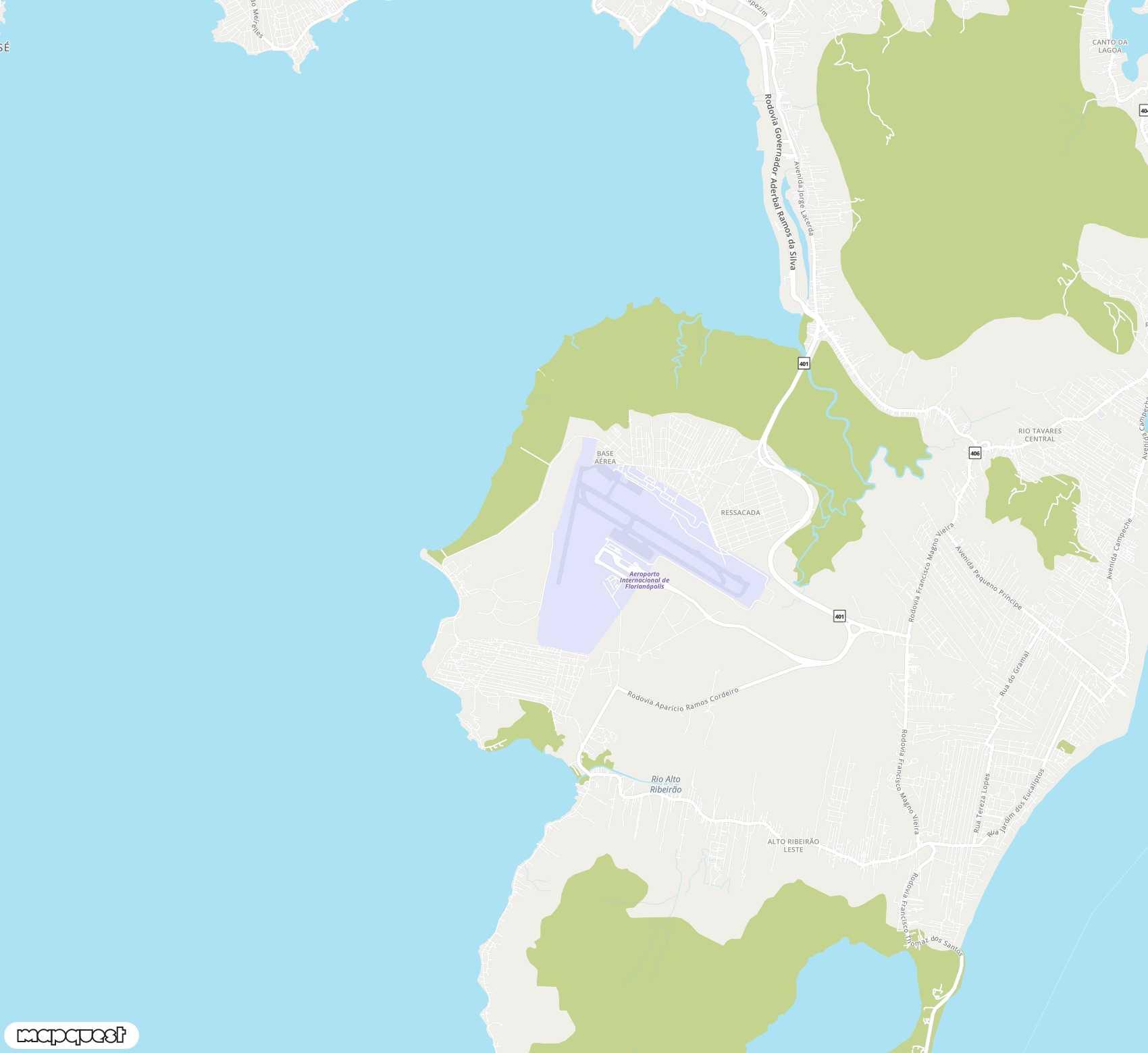 Carte de Hercílio Luz <span>international airport (FLN)</span>