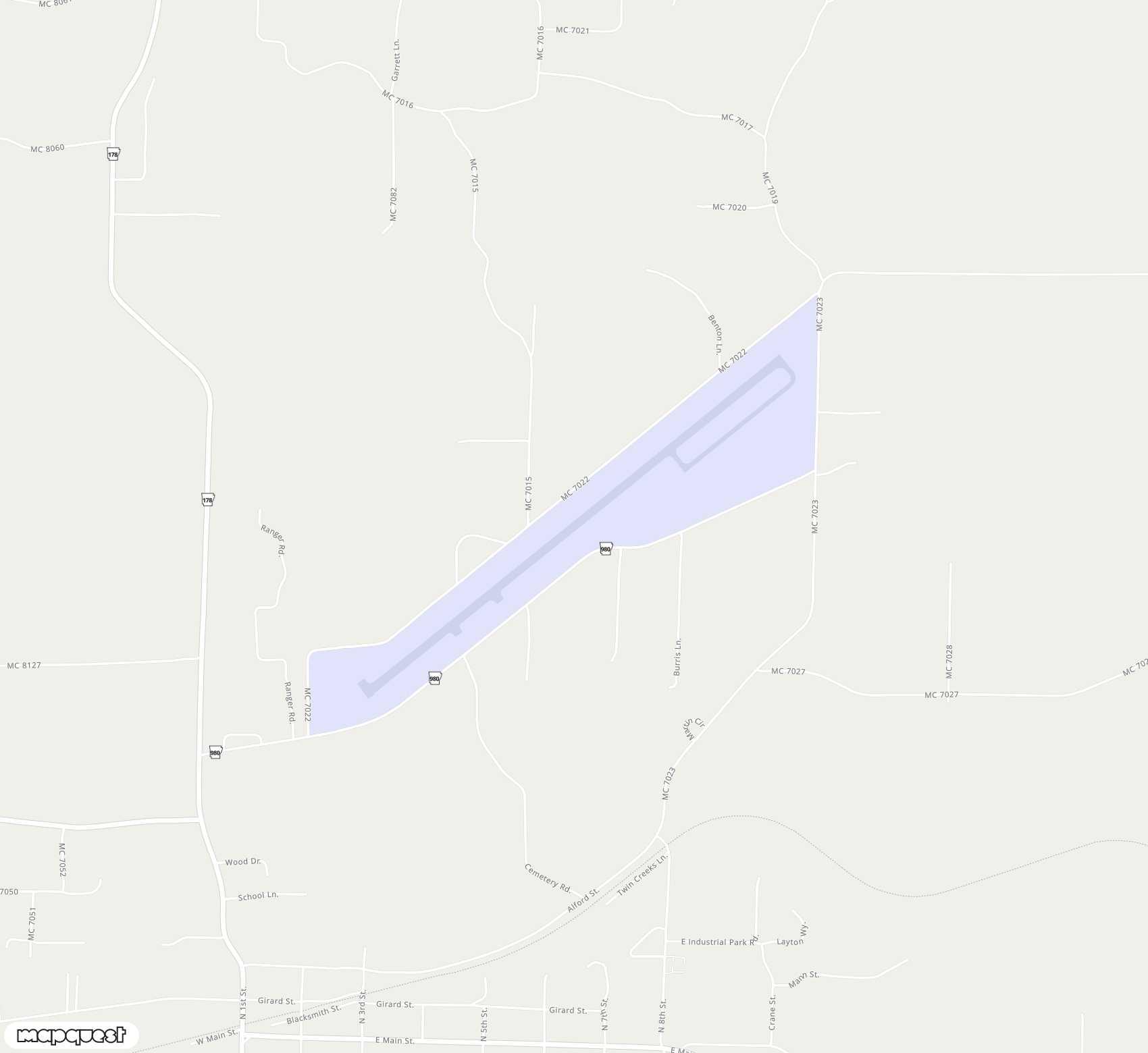 Carte de <span>Aérodrome de </span>Marion County Regional<span>(FLP)</span>