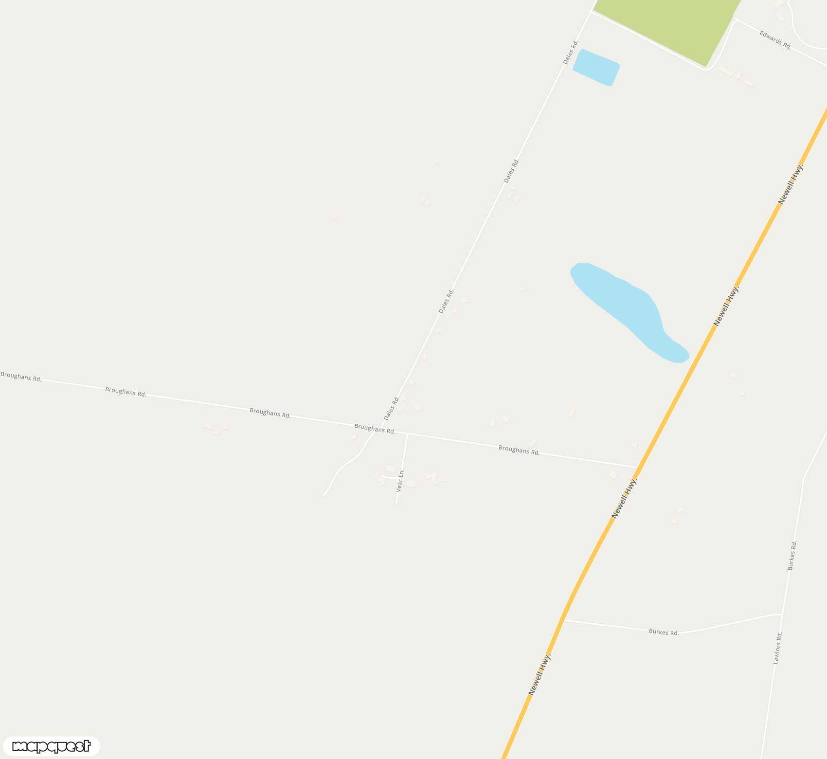 Carte de <span>Aérodrome de </span>Finley<span>(FLY)</span>