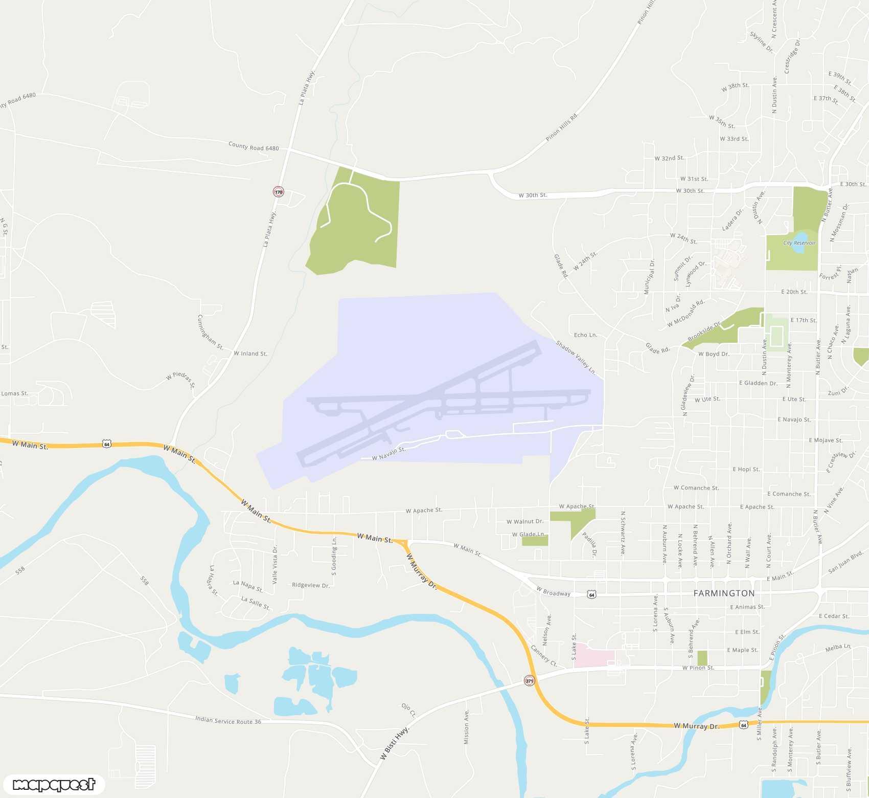 Carte de Four Corners Regional <span>airport (FMN)</span>