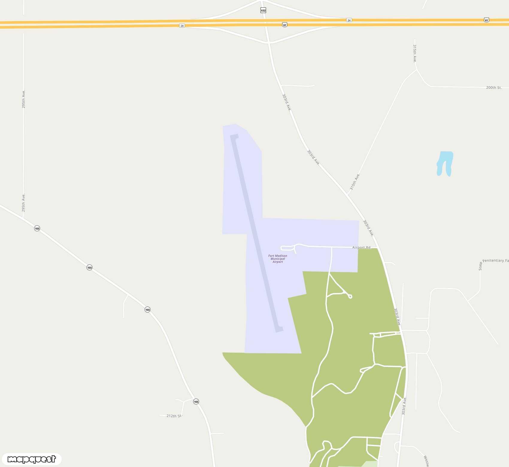 Carte de <span>Aérodrome de </span>Fort Madison Municipal<span>(FMS)</span>