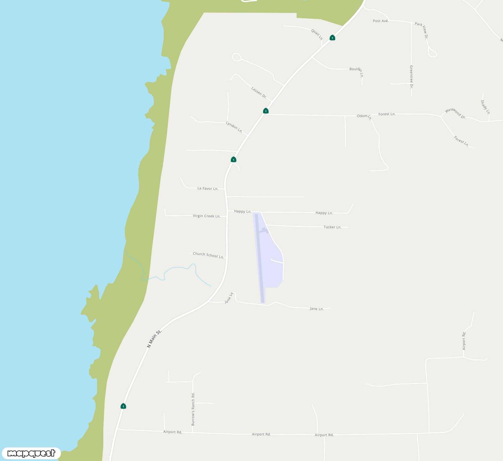 Carte de <span>Aérodrome de </span>Fort Bragg<span>(FOB)</span>