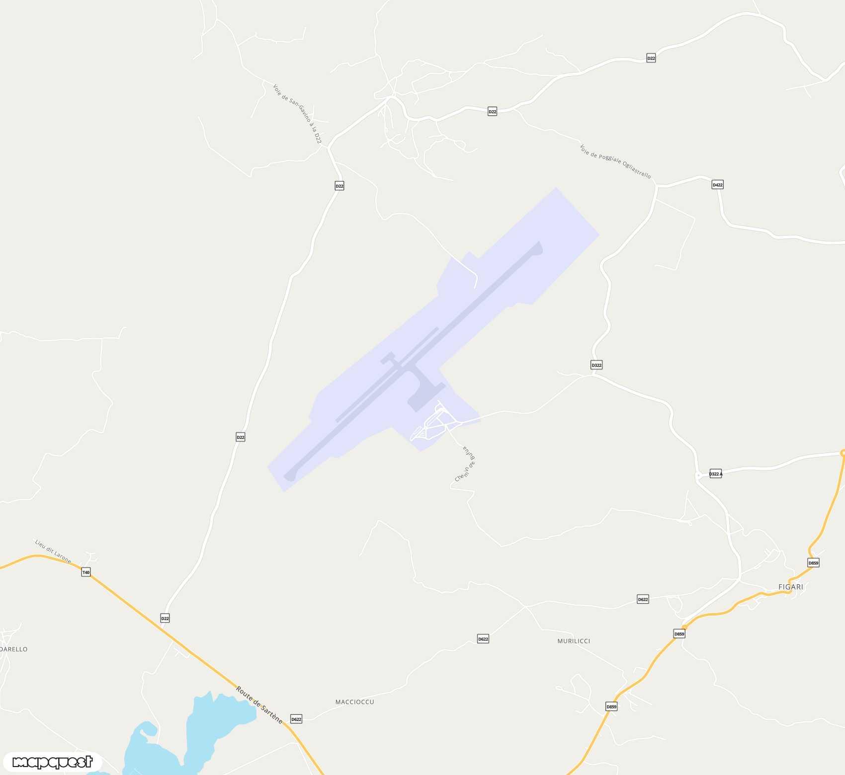 Carte de Figari Sud-Corse <span>airport (FSC)</span>