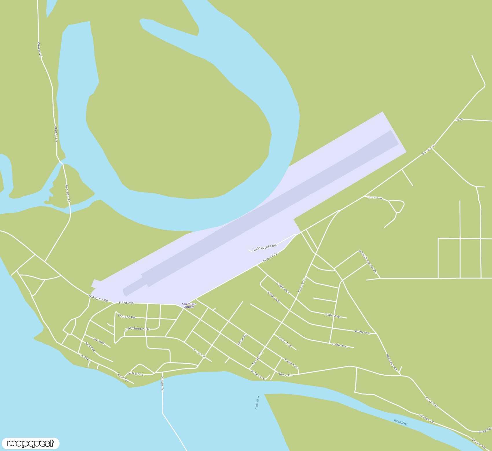 Carte de <span>Aéroport de </span>Fort Yukon<span>(FYU)</span>