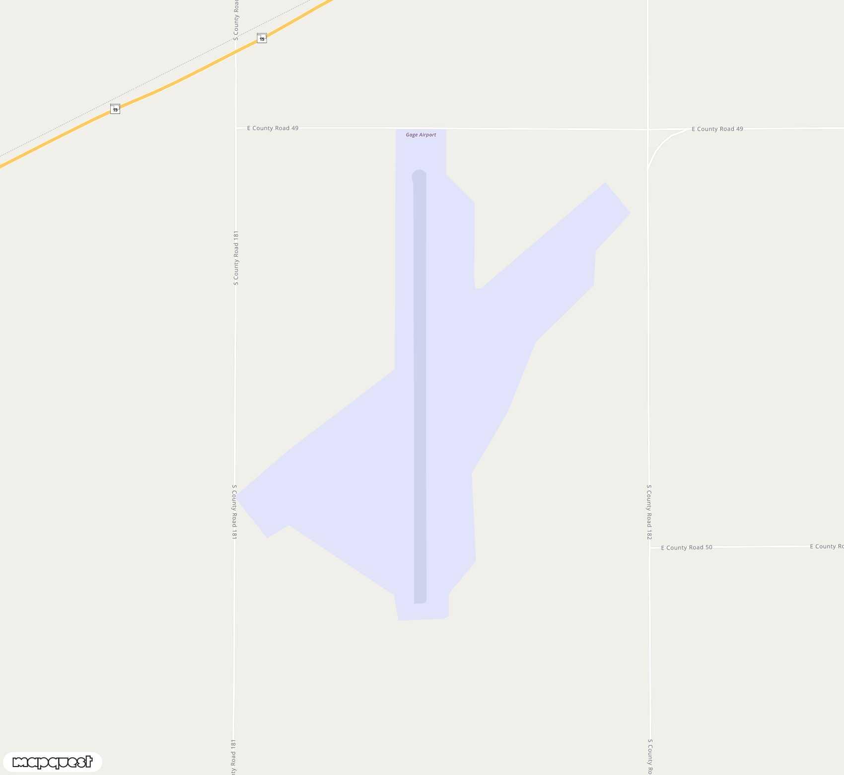 Carte de <span>Aérodrome de </span>Gage<span>(GAG)</span>