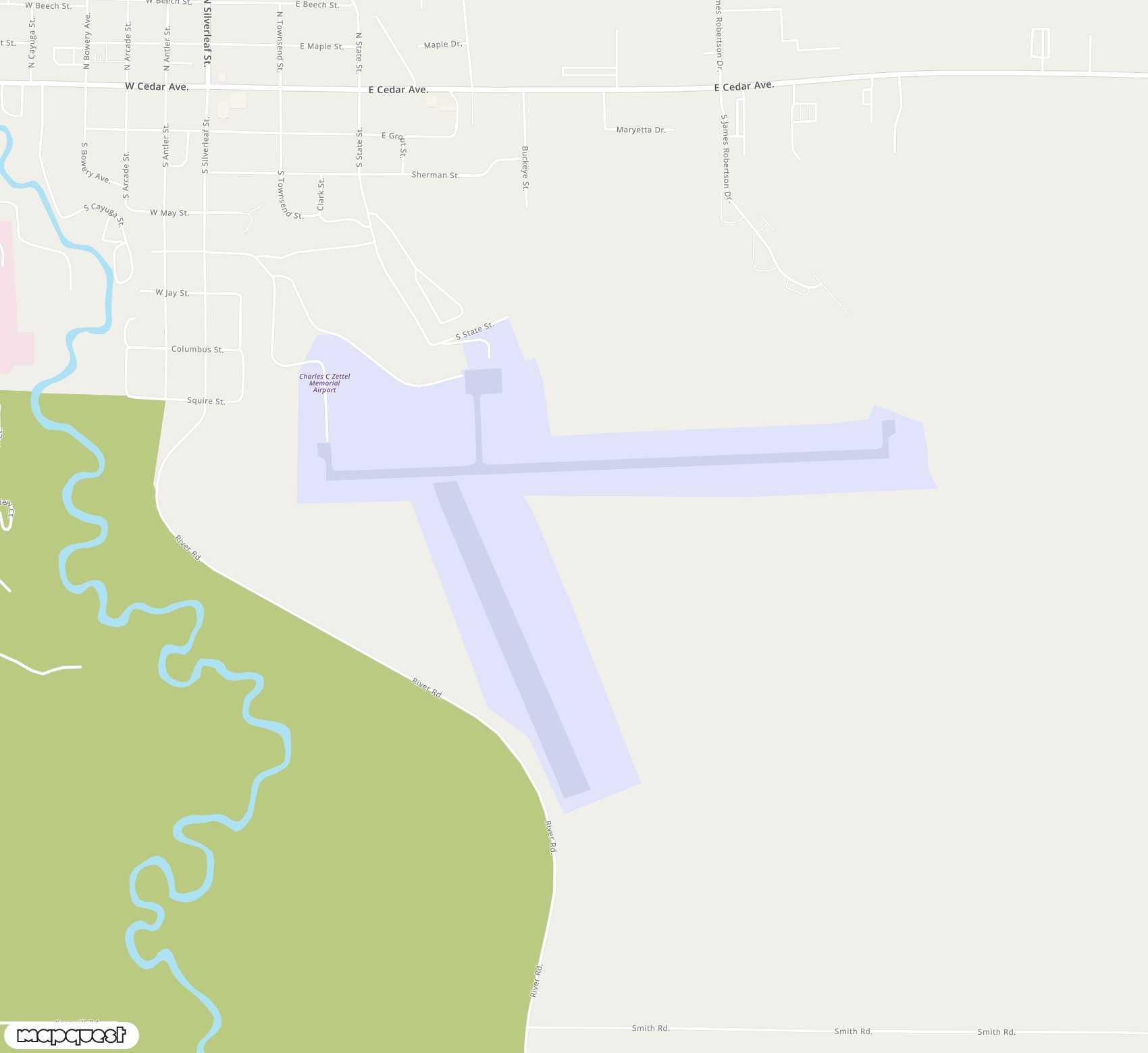 Carte de <span>Aérodrome de </span>Gladwin Zettel Memorial<span>(GDW)</span>