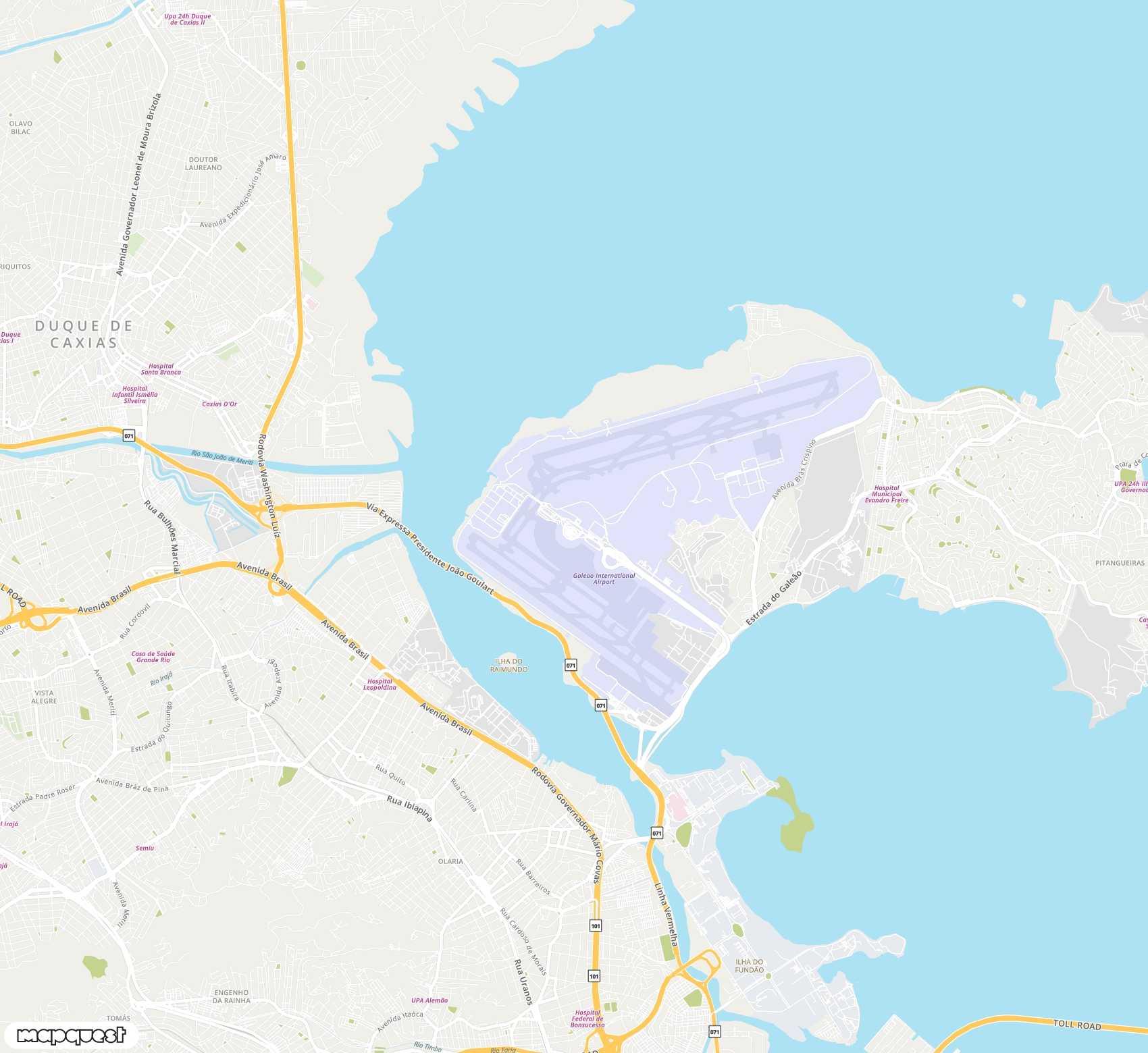 Carte de Rio Galeão  Tom Jobim <span>international airport (GIG)</span>