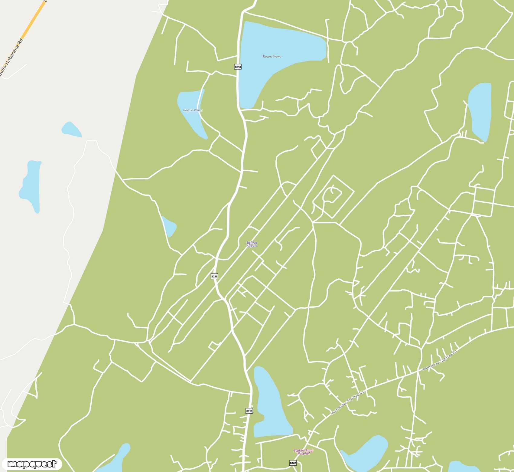 Carte de Sigiriya Air Force Base <span>airfield (GIU)</span>