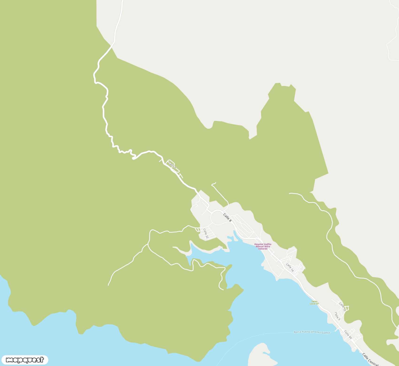 Carte de <span>Aéroport de </span>Golfito<span>(GLF)</span>