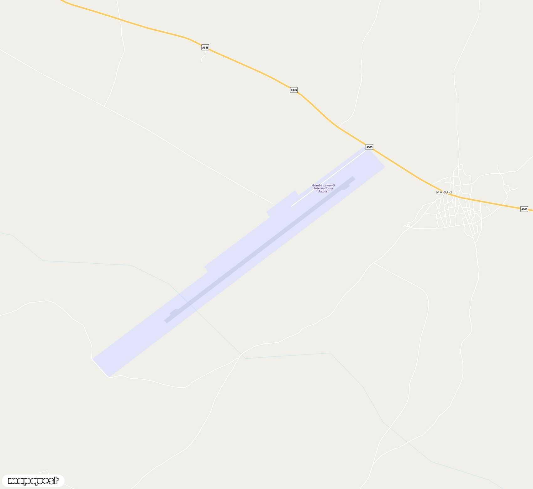 Carte de <span>Aéroport de </span>Gombe Lawanti<span>(GMO)</span>
